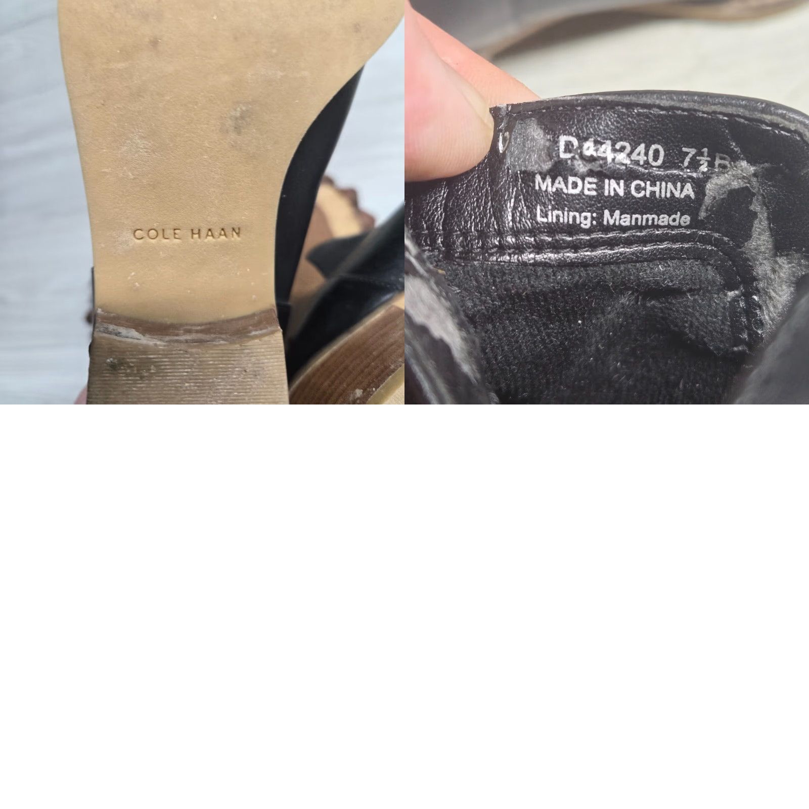 Cole Haan Cole Haan Women's Black Leather Ankle Bootie Boot Size 6.5 Size US 7 / IT 37 - 8 Thumbnail