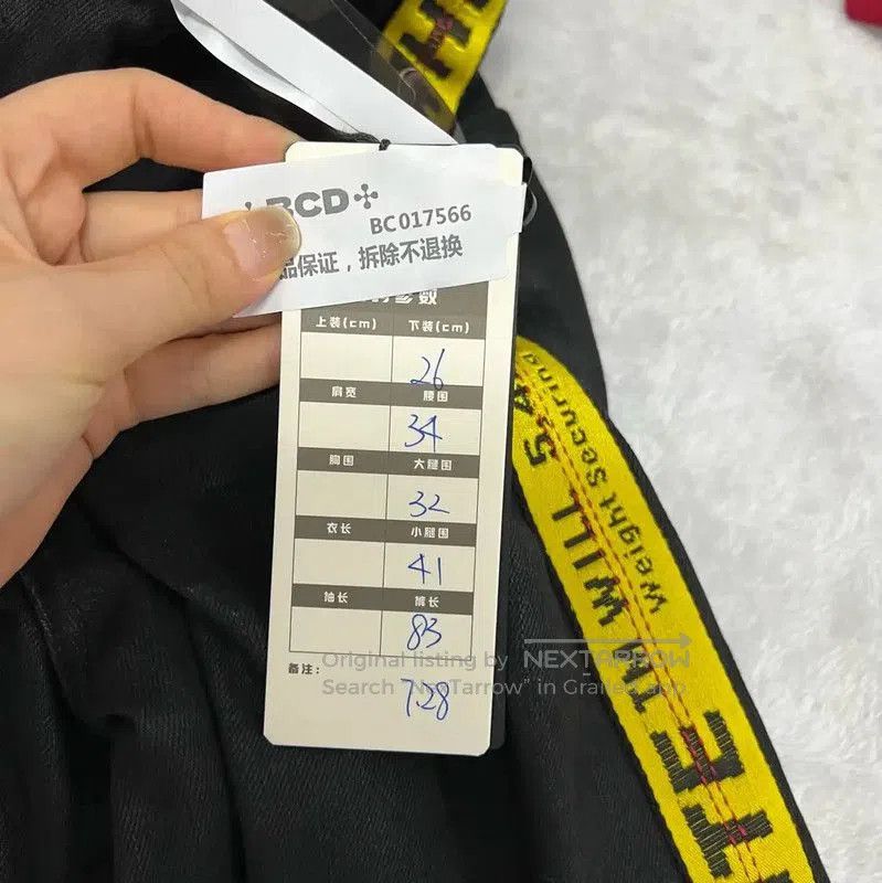 Off-White Off-White Black Cotton Midi Skirt for Women . Size 28" / US 6 / IT 42 - 5 Thumbnail