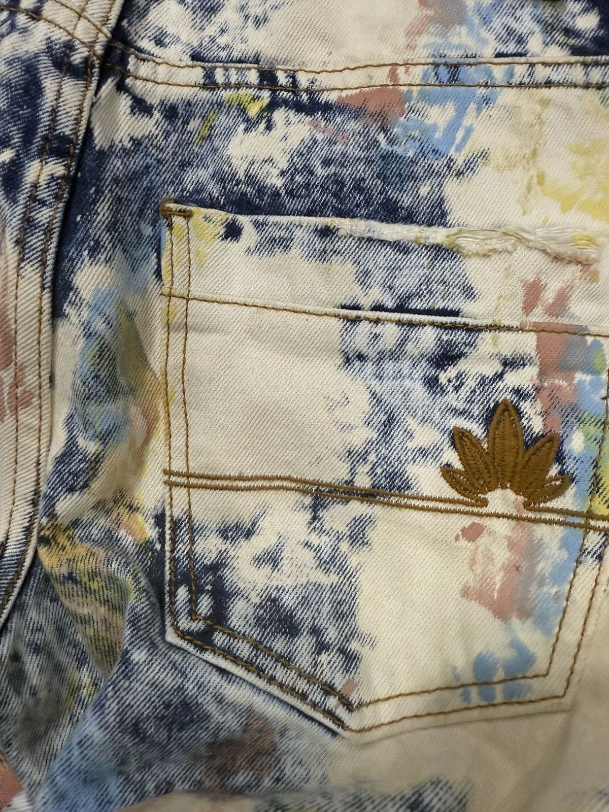 Other Dope Feather Tye Dye Denim Size US 30 / EU 46 - 6 Thumbnail