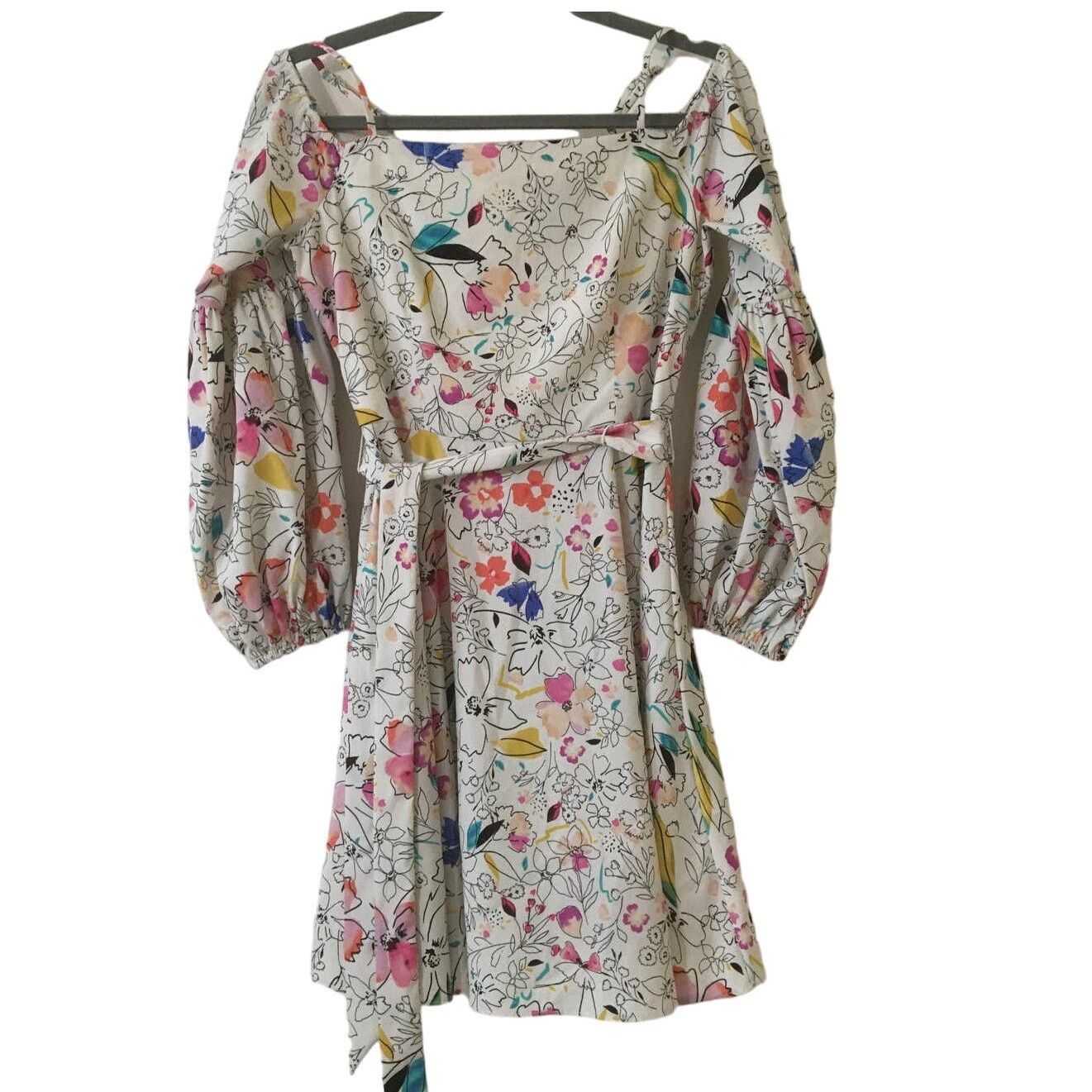 Other Clover and Sloane Medium Floral Dress Off Shoulder Spaghetti Size M / US 6-8 / IT 42-44 - 1 Thumbnail