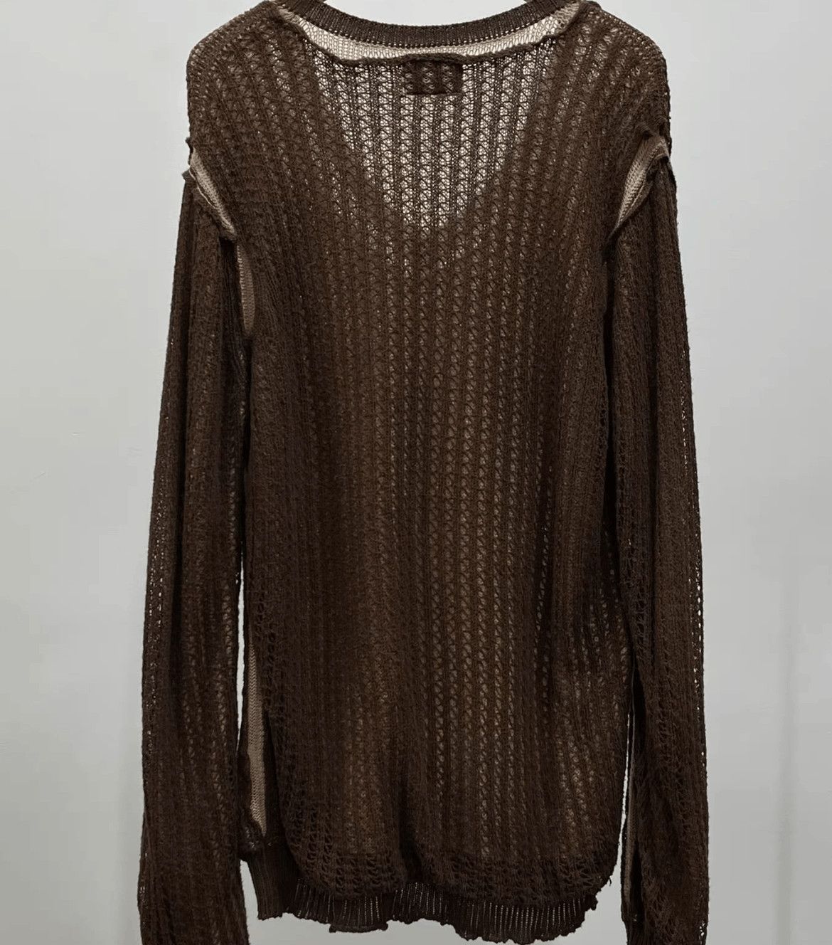 Number (N)ine Number (N)ine Sz 3 Number Nine 03SS PAIN Distressed Knitwe Size US L / EU 52-54 / 3 - 2 Thumbnail