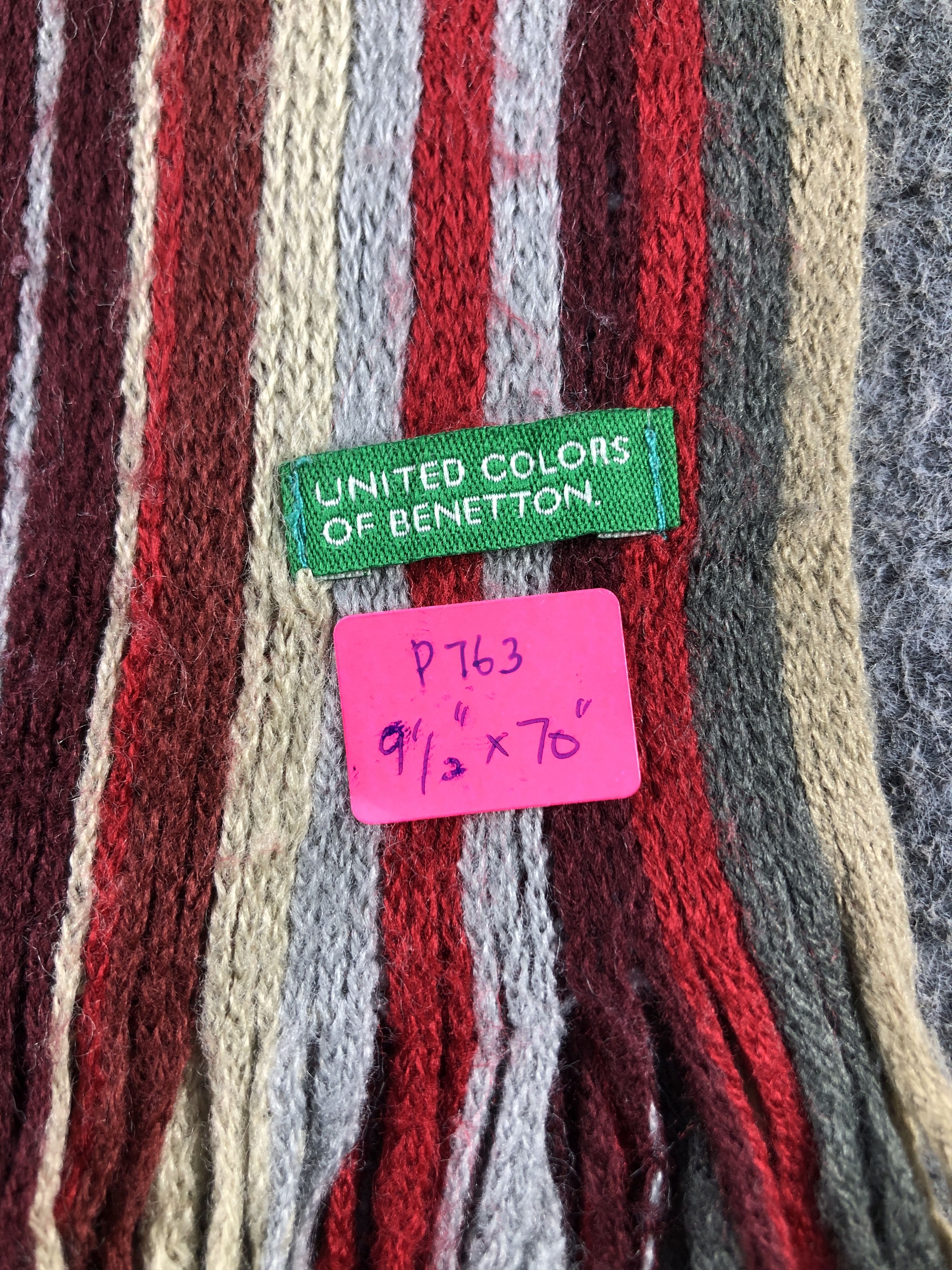 United Colors Of Benetton United Colors Of Benetton Scarf / Muffler / Neckwear P763 Size ONE SIZE - 4 Thumbnail