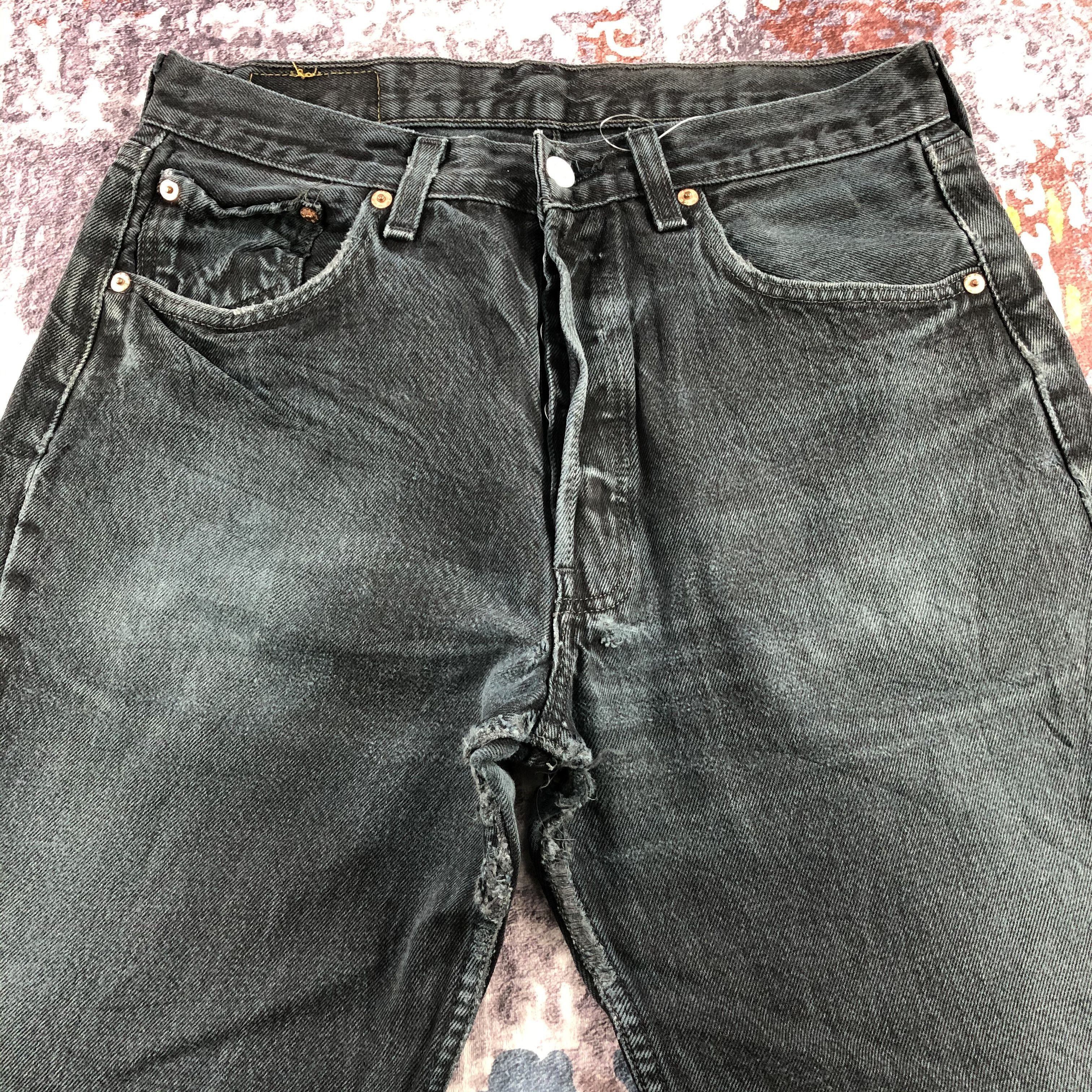 Levi's Faded Black Levis 501 Jeans-JM2507 Size US 30 / EU 46 - 3 Thumbnail