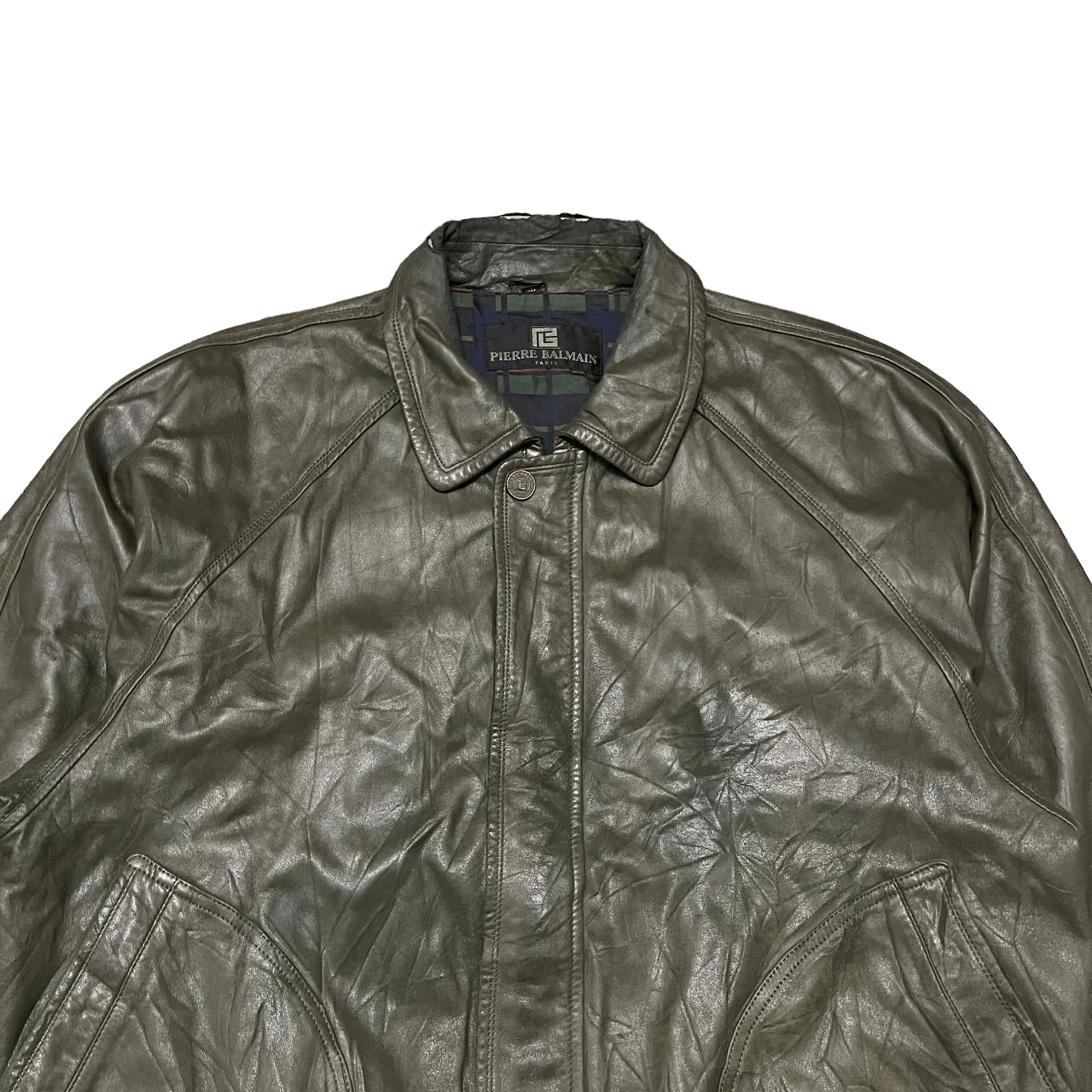 Pierre Balmain Vintage Pierre Balmain Paris Leather Jacket Lambskin Size US M / EU 48-50 / 2 - 2 Thumbnail