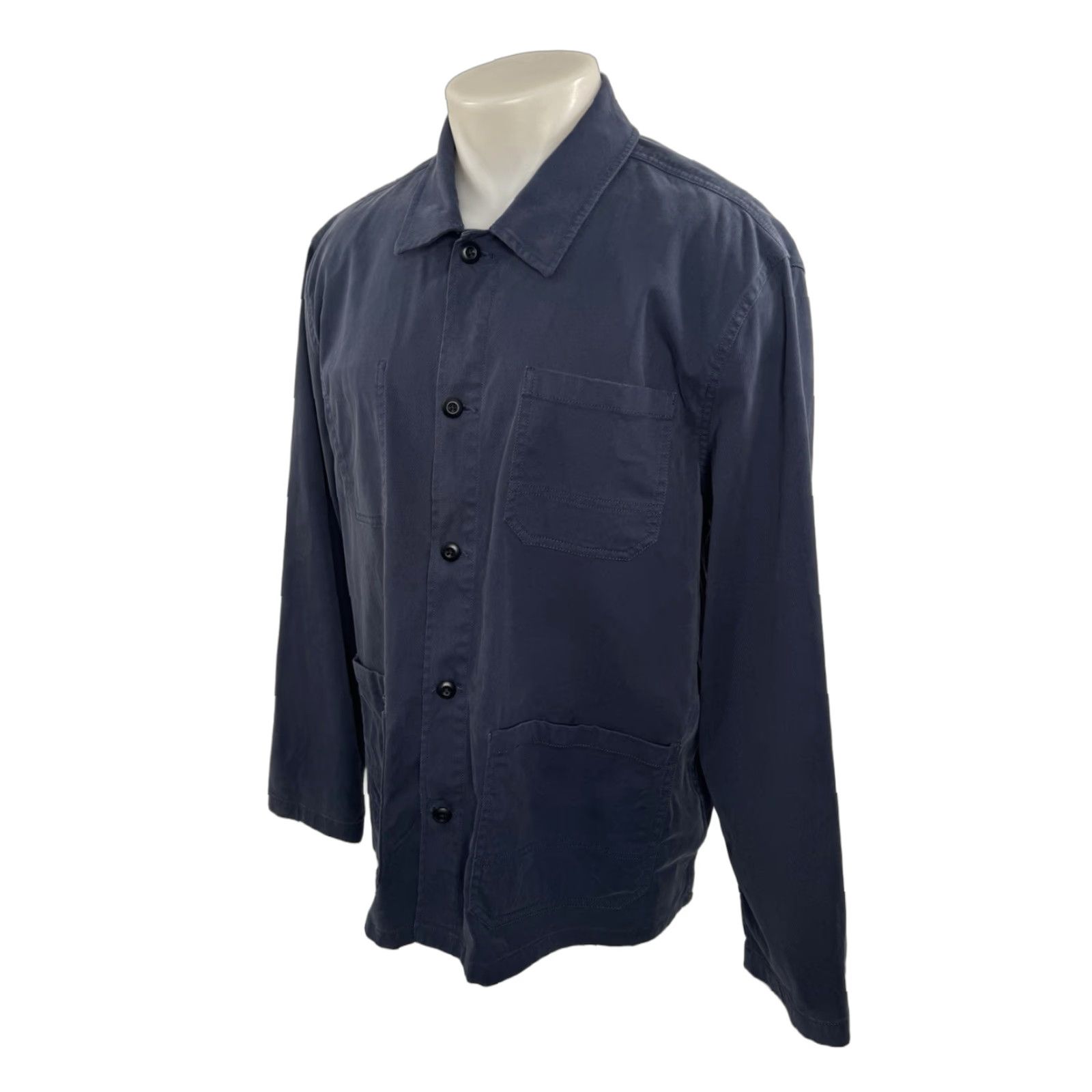 Faherty FAHERTY Mens XL Jacket Field Blue Cotton Blend Smock Ranch Size US XL / EU 56 / 4 - 1 Thumbnail