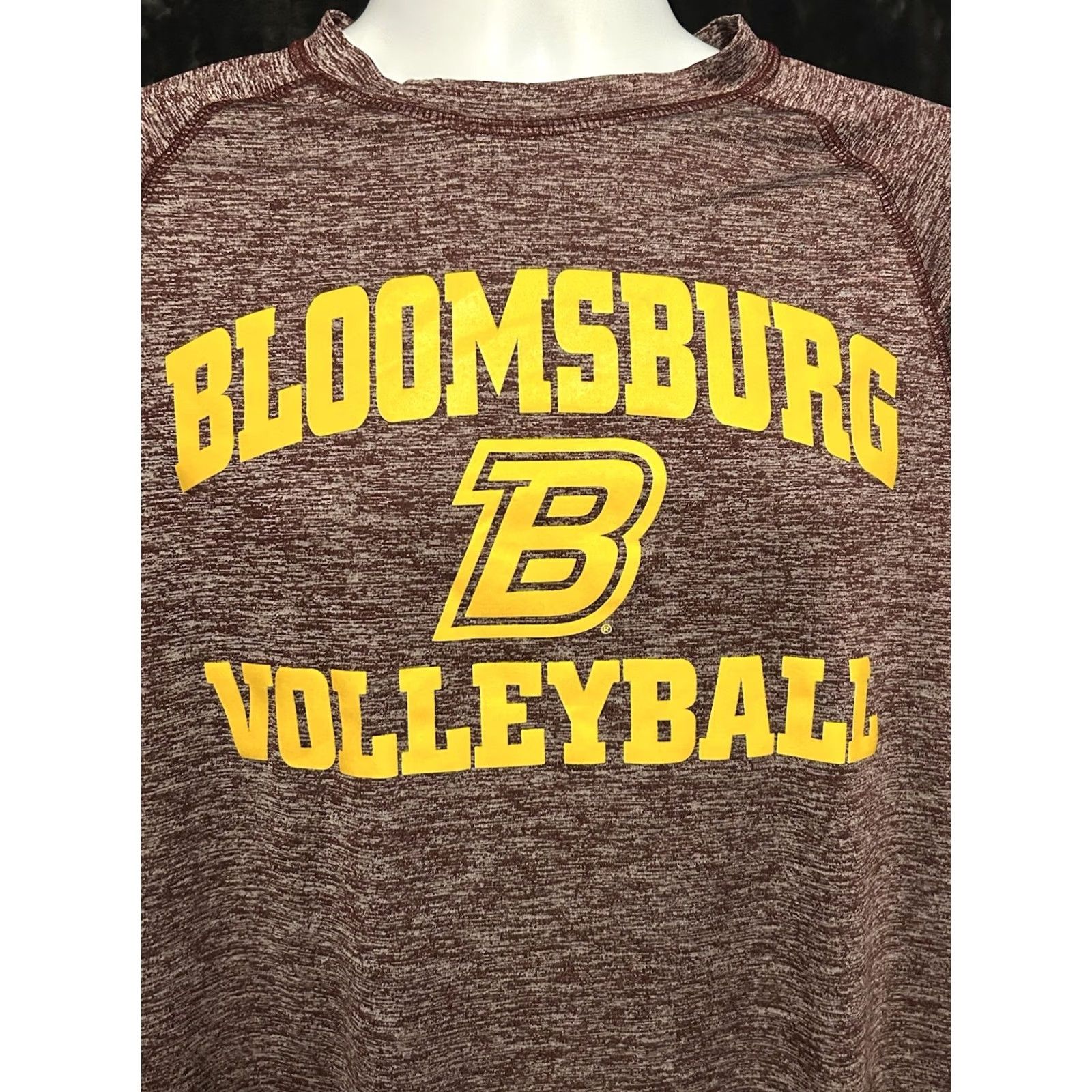 Holloway Bloomsburg University Volleyball Shirt Adult Medium Heather Maroon Short Sleeve Size US M / EU 48-50 / 2 - 7 Thumbnail