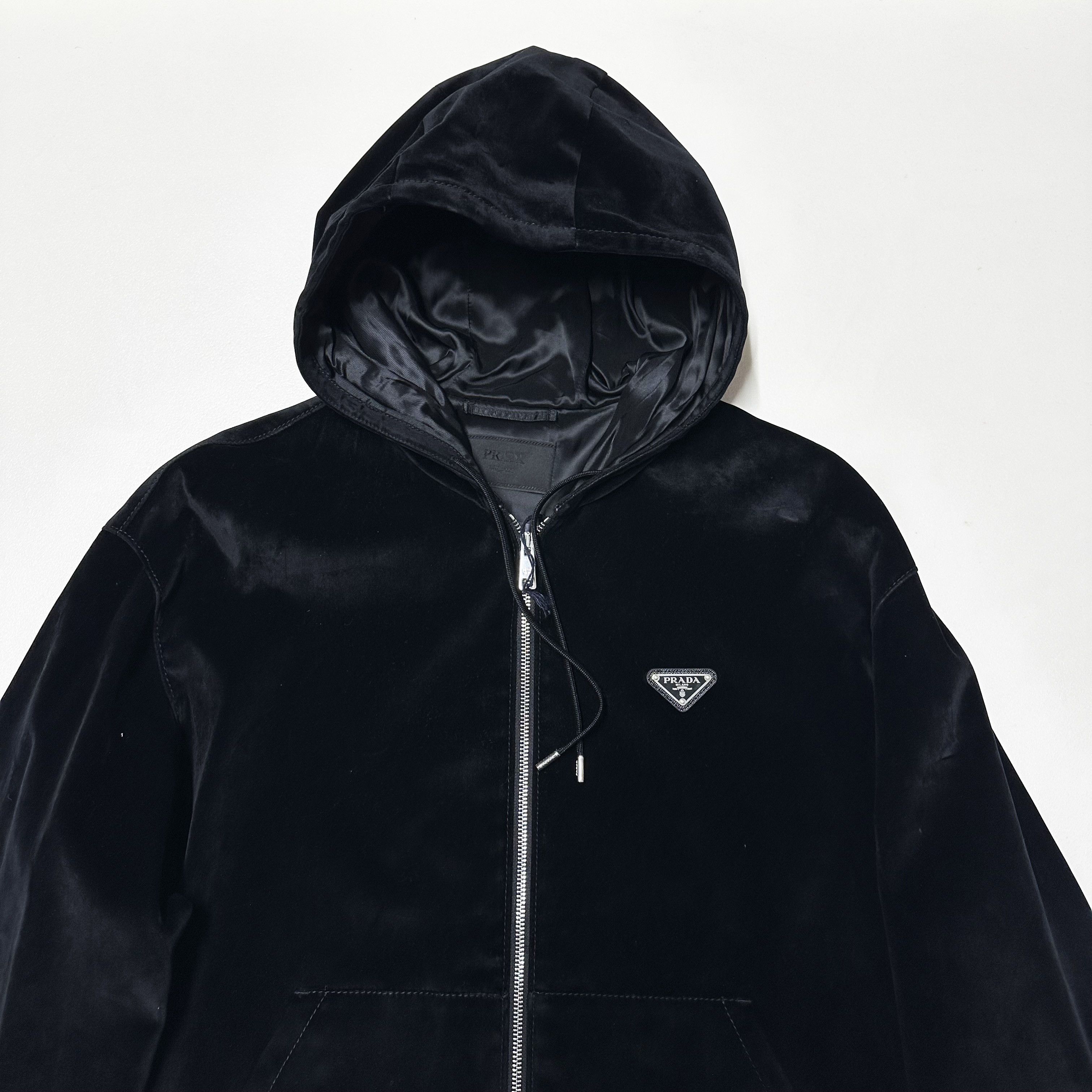 Prada Prada mens size Medium M velvet frank ocean jacket black Size US M / EU 48-50 / 2 - 2 Thumbnail
