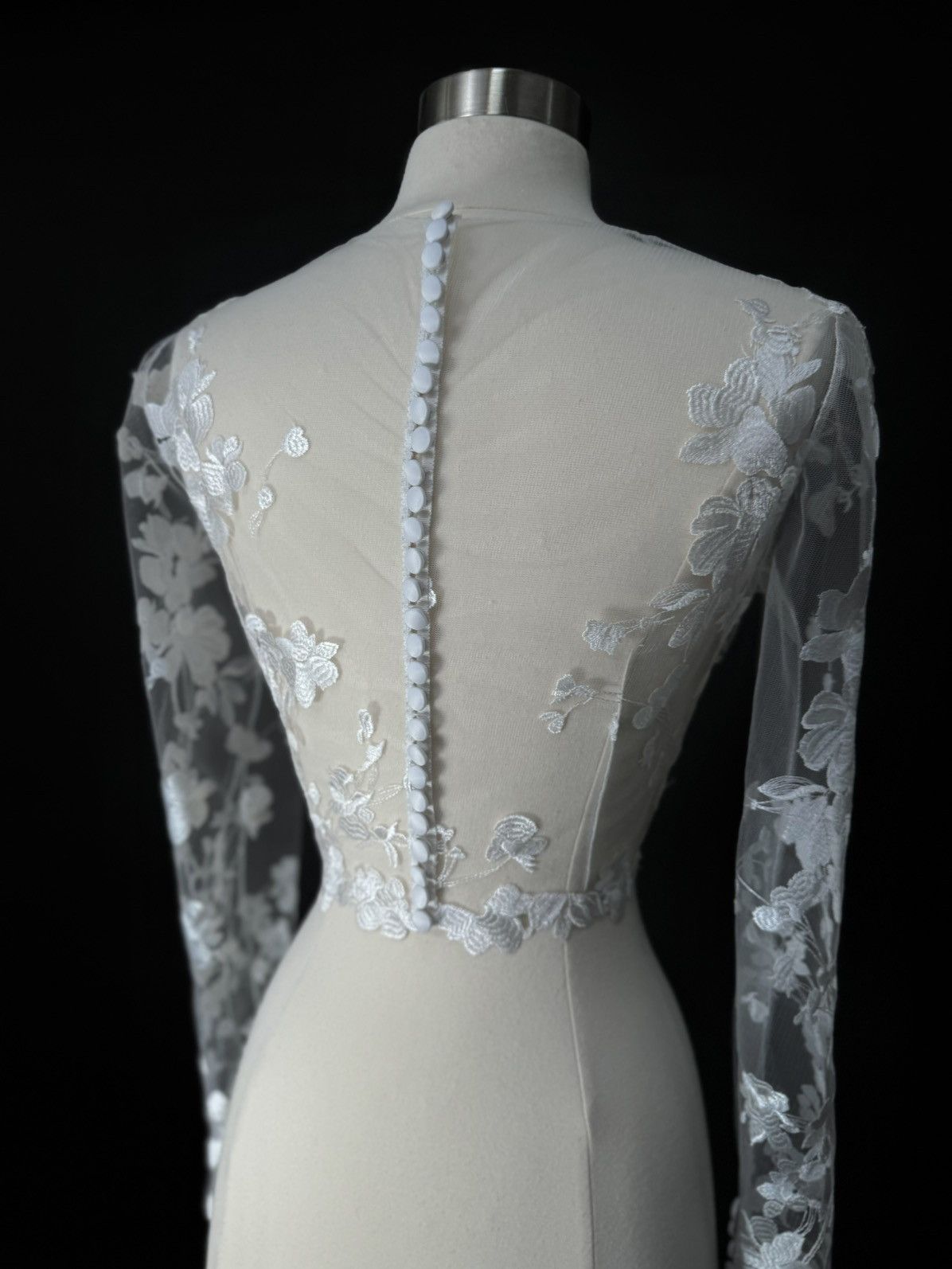 Other Preloved US 6 Embroidered Lace Anna Augusta Bridal Top Size M / US 6-8 / IT 42-44 - 5 Thumbnail