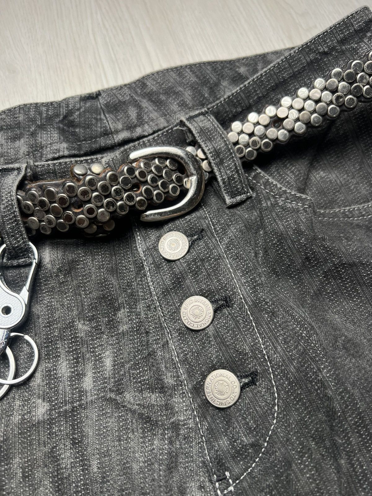 Tornado Mart Vkei Tornado Mart “Marshal Dead Wood” Lace Up Flared Pants Size US 29 - 6 Thumbnail