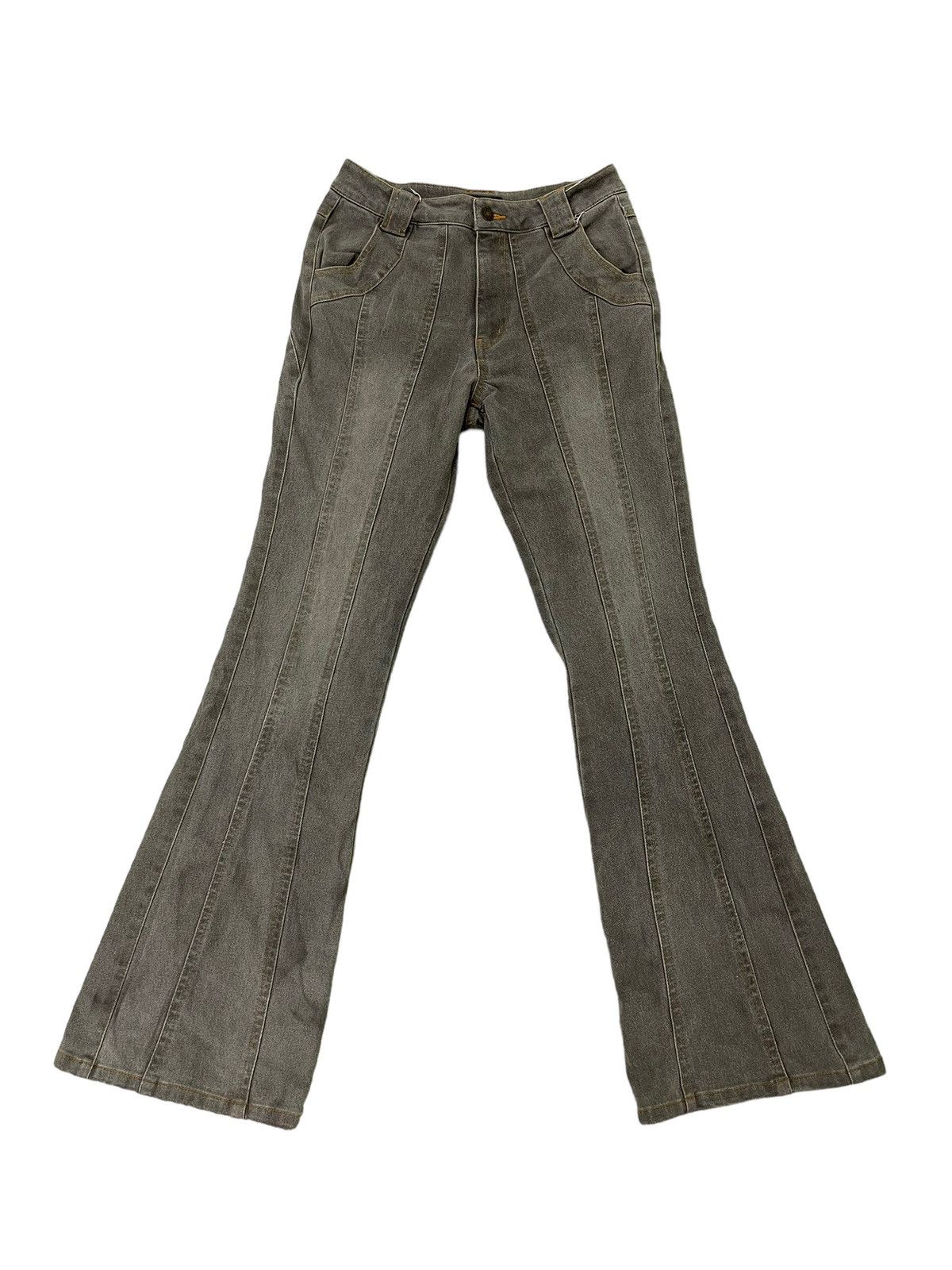 Japanese Brand Flare Jeans Full Hearts Stretch Skinny Boot Cut 8🟦1 Size US 28 / EU 44 - 2 Thumbnail