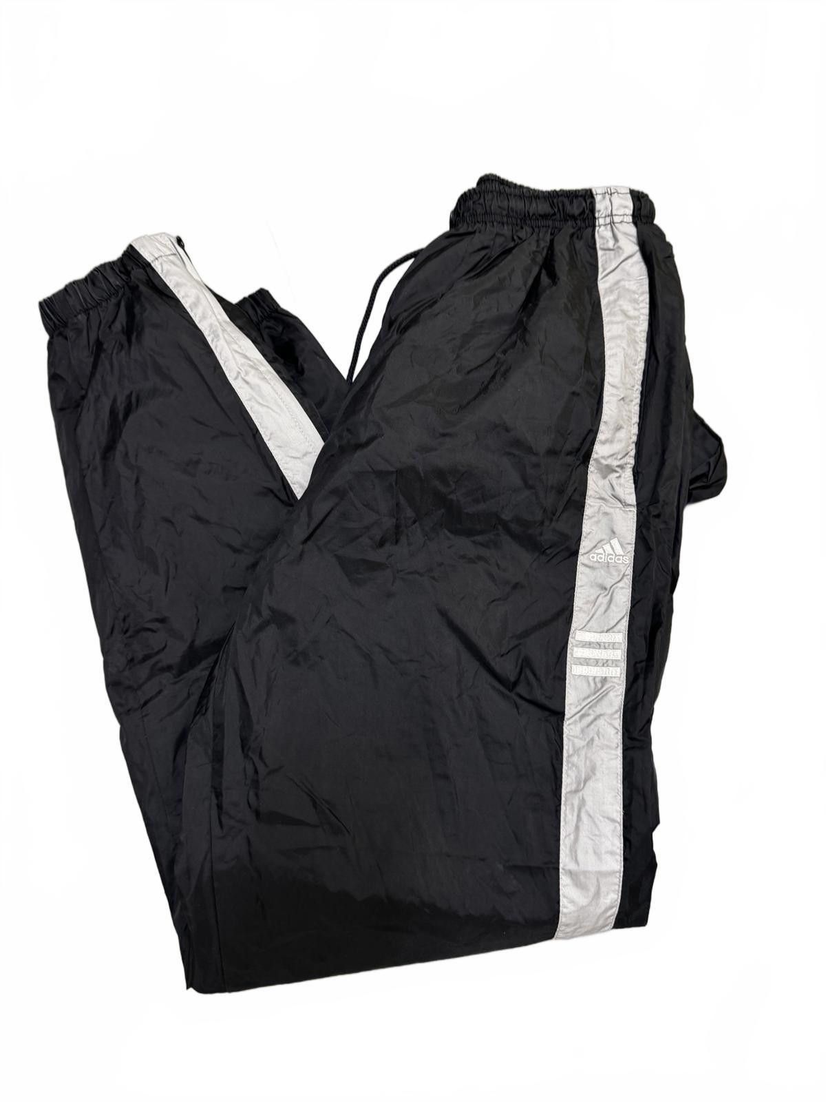 Adidas Adidas Black Track Pants with Reflective Stripes - Size M Size US 32 / EU 48 - 1 Thumbnail
