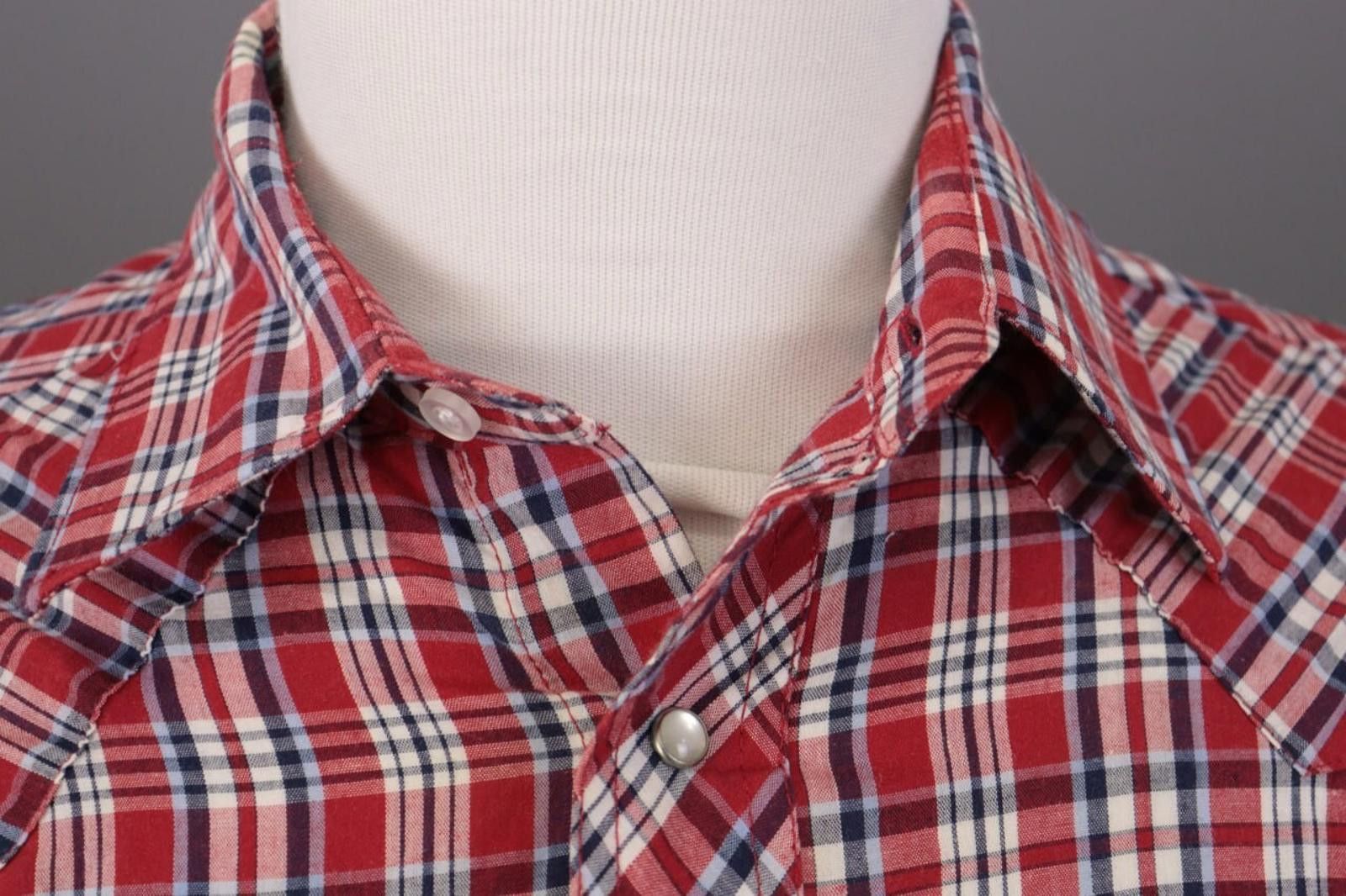 Wrangler Vintage Wrangler Western Red Check Overshirt Shirt Size M Size US M / EU 48-50 / 2 - 5 Thumbnail