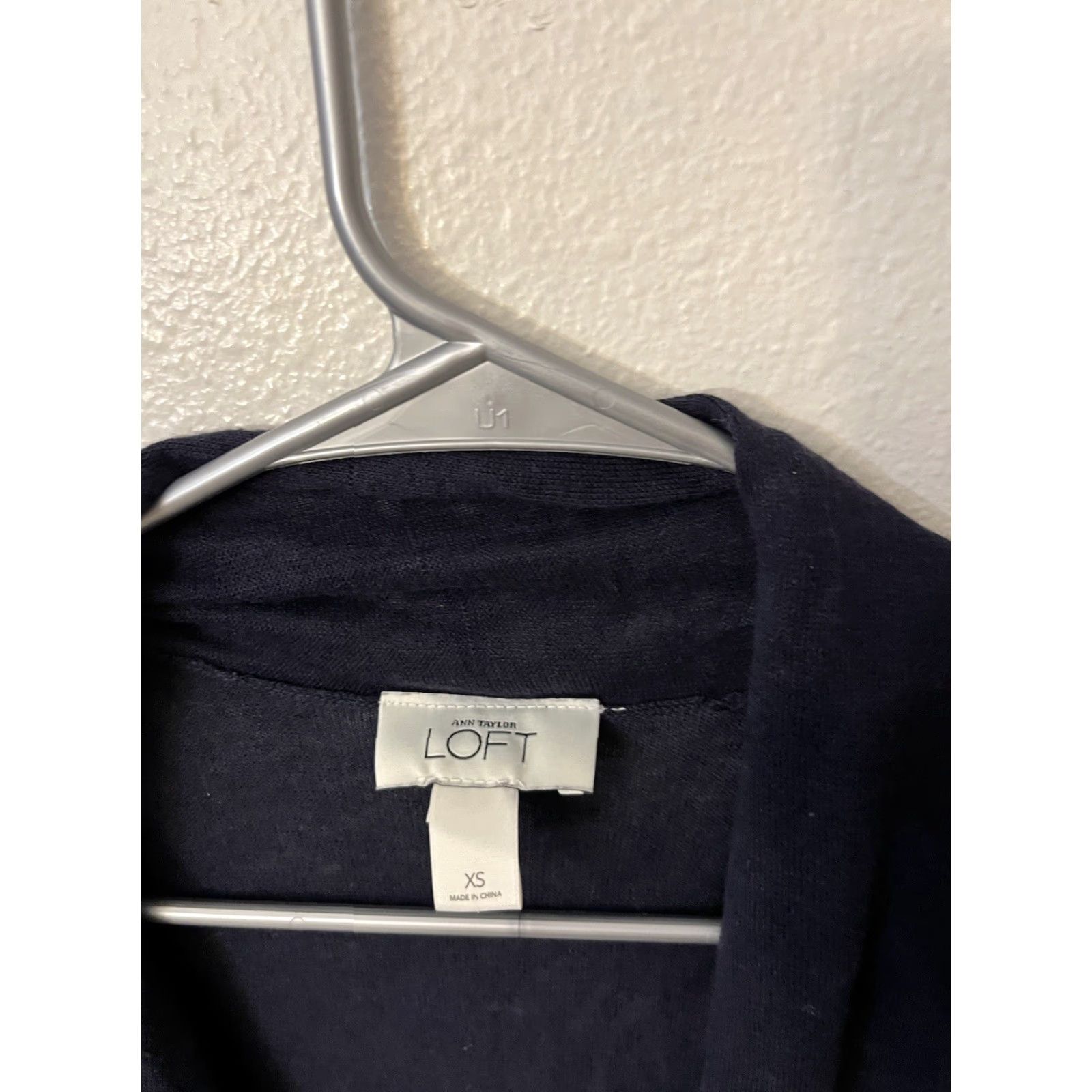 Ann Taylor VINTAGE Loft Cardigan Womens XS Navy Blue Sleeveless Open Cardigan Size XS / US 0-2 / IT 36-38 - 2 Thumbnail