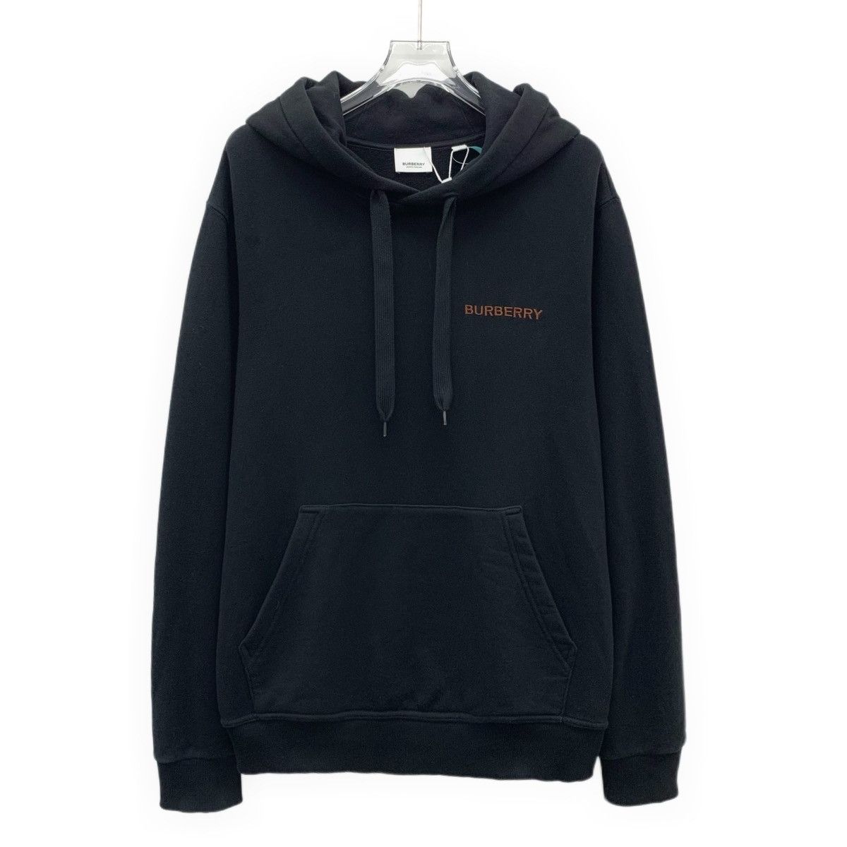 Burberry Burberry Black Logo Embroidered Hooded Sweatshirt K26WX Size US S / EU 44-46 / 1 - 1 Thumbnail