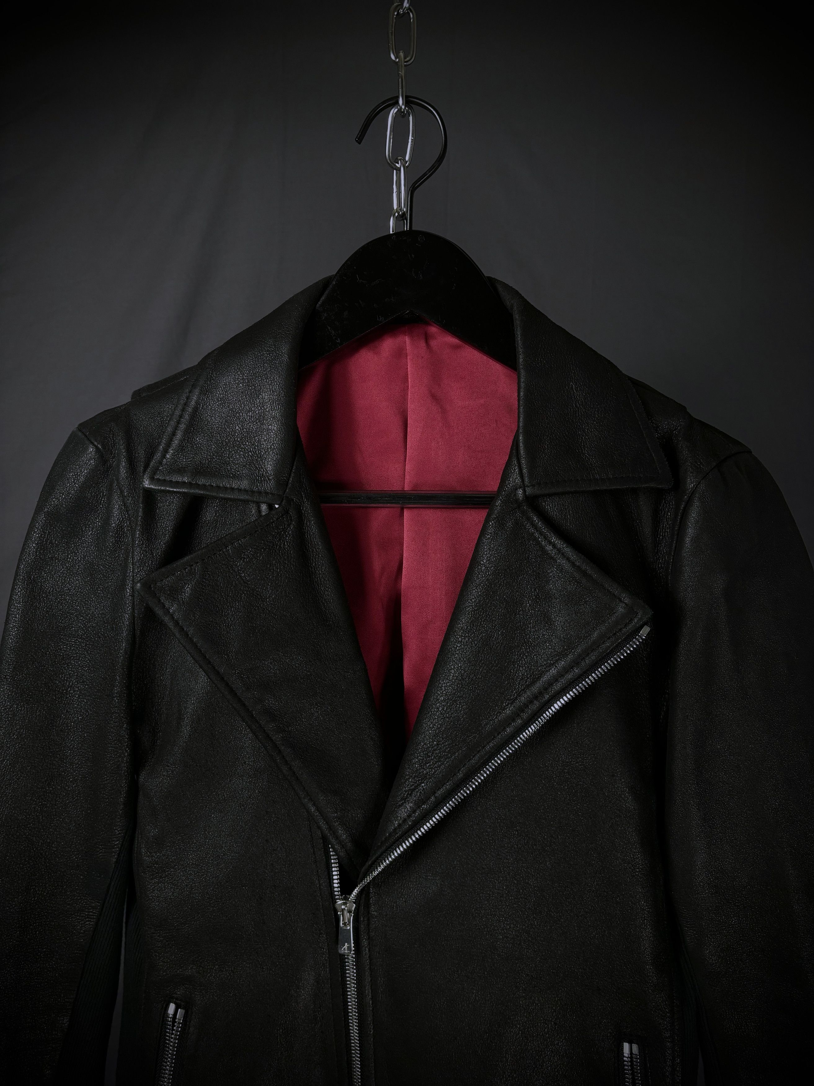 Japanese Brand No ID. Goat Leather Rider’s Jacket Size US XS / EU 42 / 0 - 2 Thumbnail