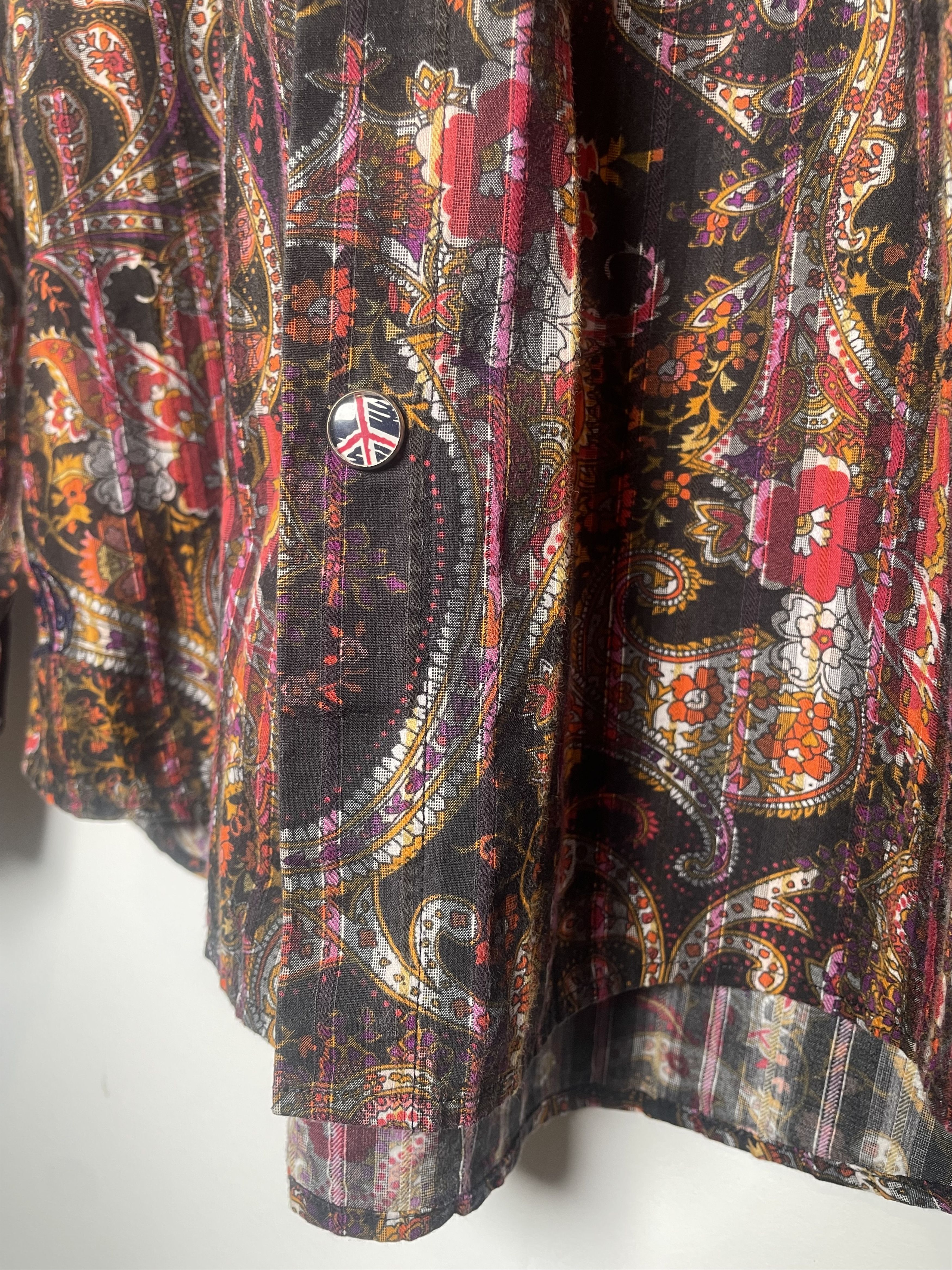 Other 🎸 John Lennon Psychedelic Paisley Striped Shirt - Tagged M Size US M / EU 48-50 / 2 - 8 Thumbnail