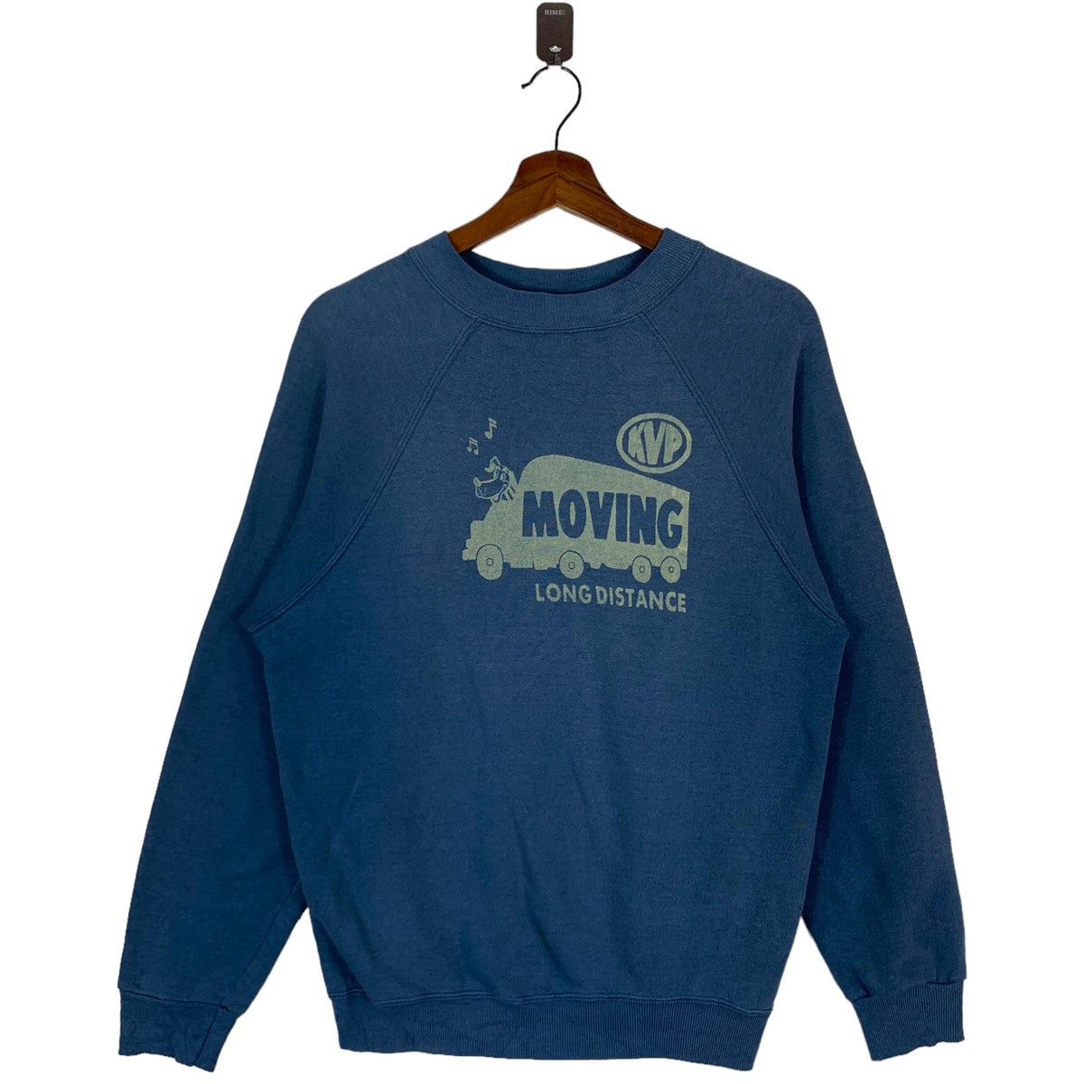 VINTAGE 80s MOVING LONG DISTANCES PULLOVER CREWNECK