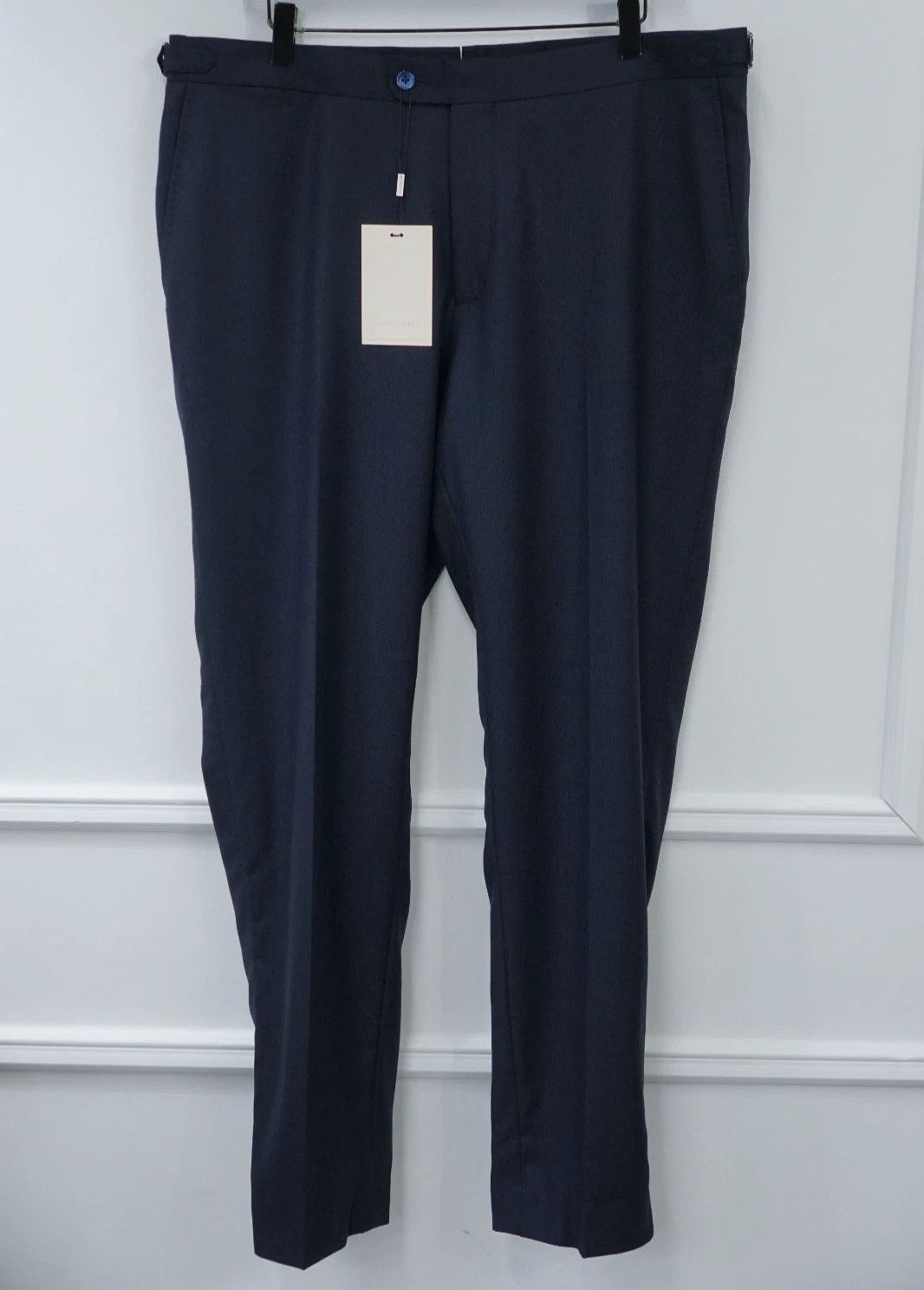 Suitsupply Men Suitsupply Pants Navy Blue Wool Brescia Size UK/US44 Size 44R - 1 Thumbnail