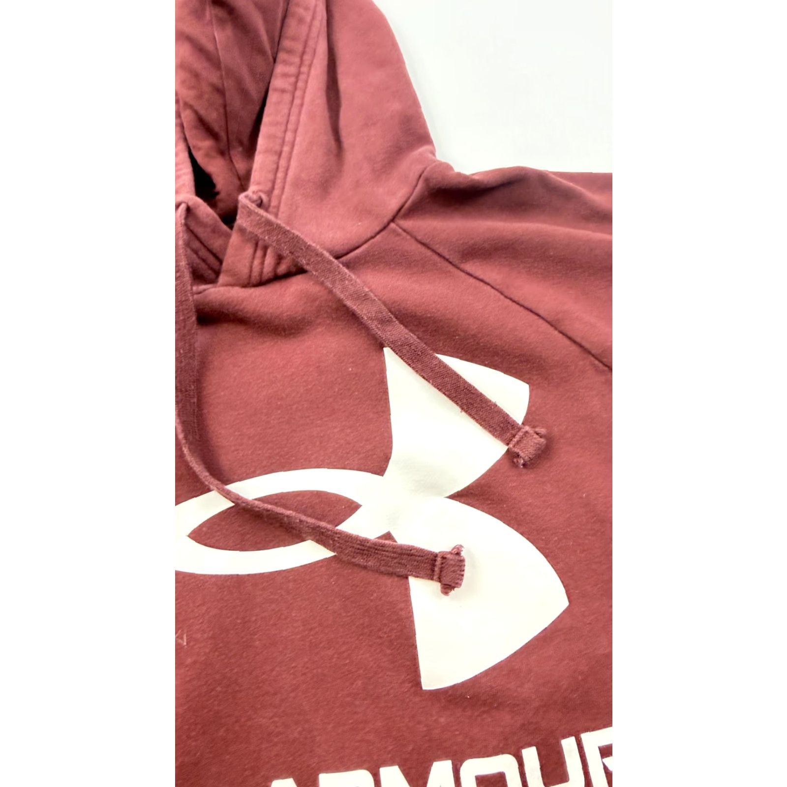 Under Armour Under Armour Hoodie Mens Large Red Pullover Fleece Big Logo Sports Sweatshirt Size US L / EU 52-54 / 3 - 3 Thumbnail