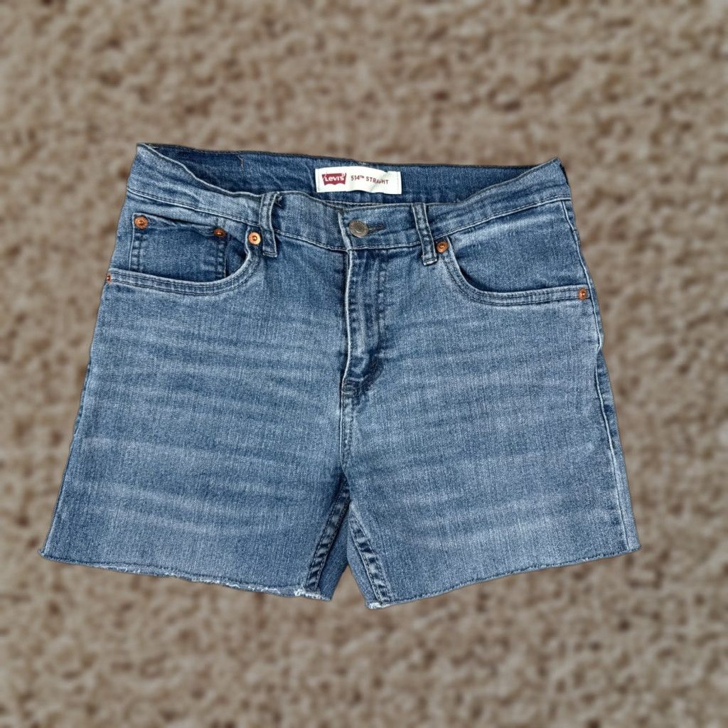 Levi's Levi's Women's Denim Shorts 28 Blue Cut-Off 80s Style Casual Summer Size 28" / US 6 / IT 42 - 1 Thumbnail