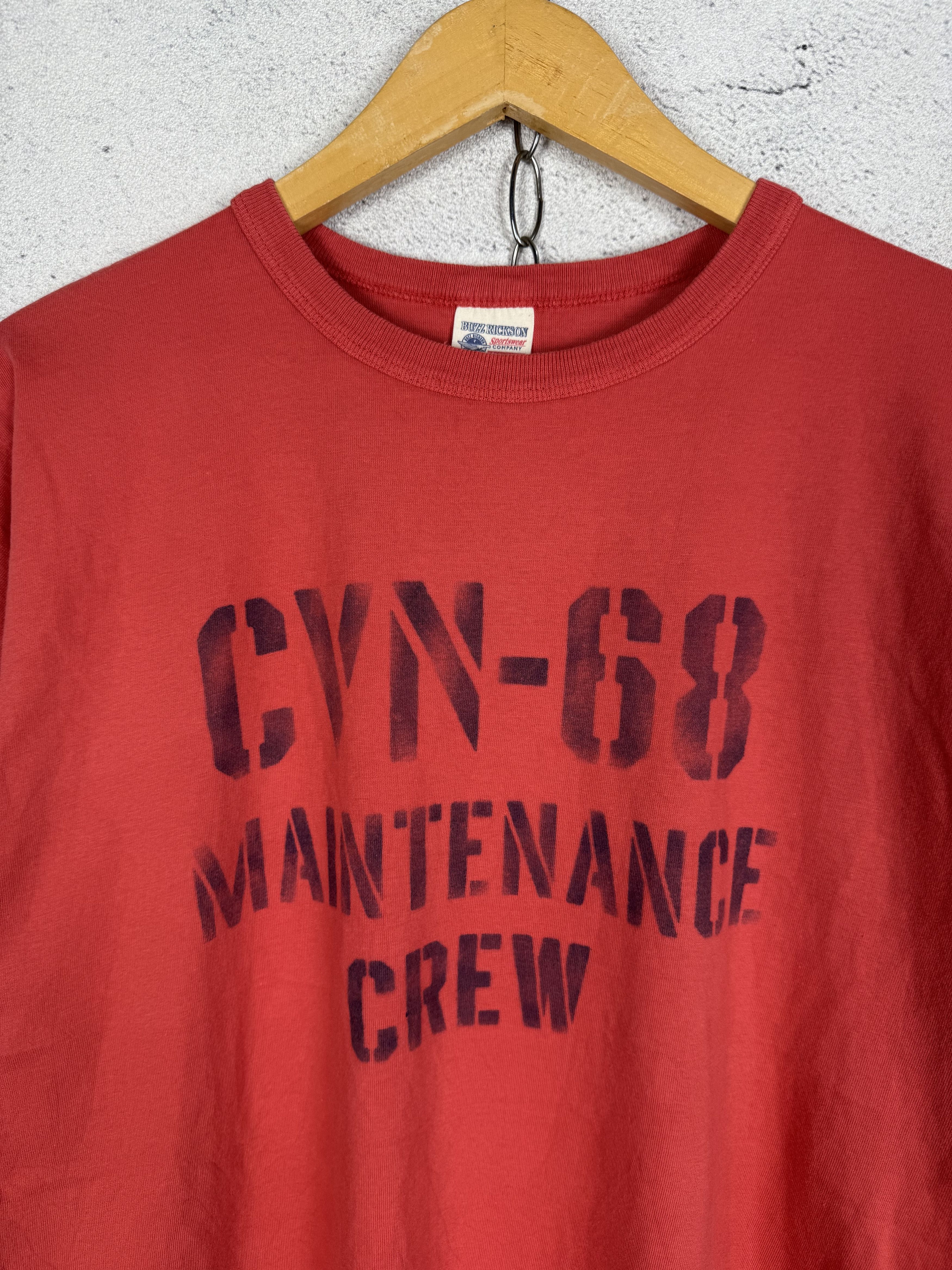 Buzz Rickson's Buzz Rickson's CVN-98 Maintenance Crew Tshirt Size US L / EU 52-54 / 3 - 3 Thumbnail