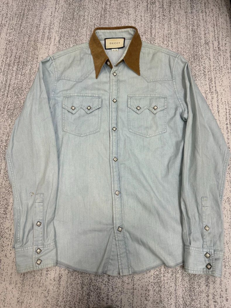 Gucci Gucci Cat embroidered shirt jacket 2502-Nextarrow Size US M / EU 48-50 / 2 - 1 Thumbnail