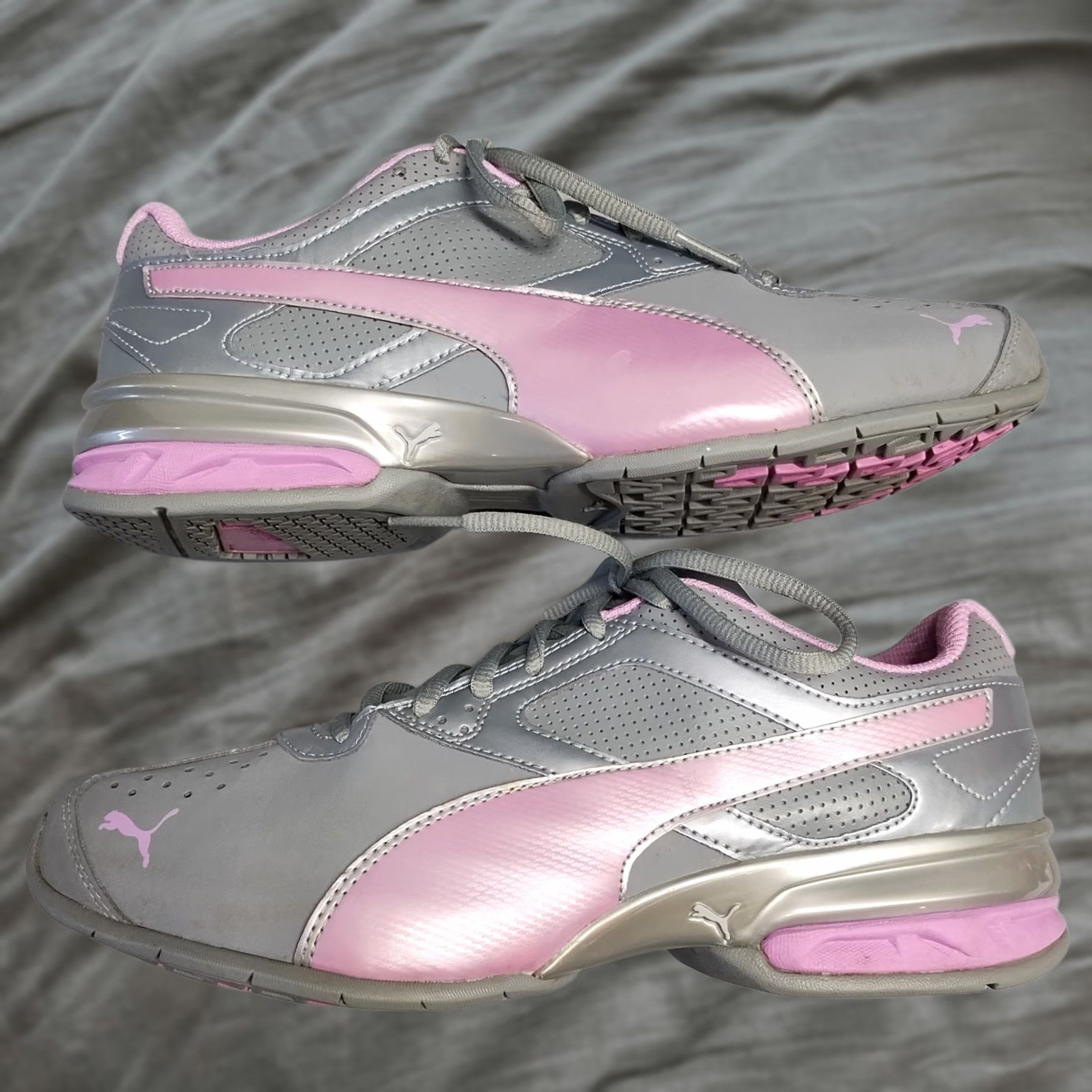 Puma Puma Tazon 6 SL Sneakers Womens Size 9.5 Gray Pink Athletic Running Lace Up Size US 10 / IT 40 - 1 Thumbnail