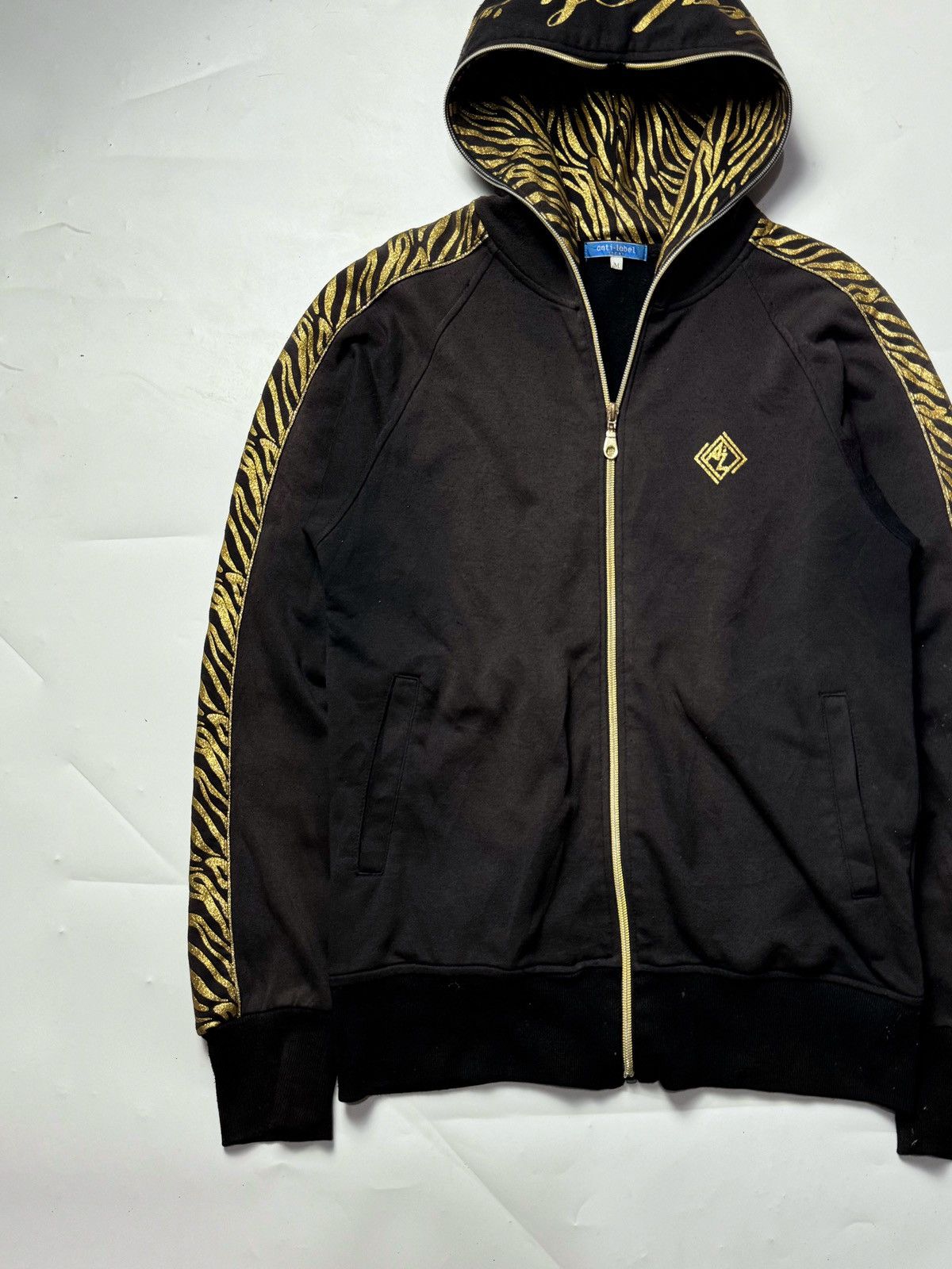 Hysteric Glamour × If Six Was Nine × Japanese Brand Japanese Full Zipper Hoodie Black Faded Size US M / EU 48-50 / 2 - 3 Thumbnail