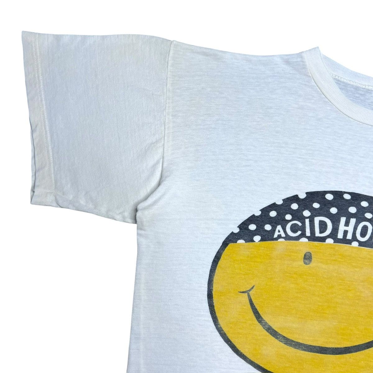 Vintage Vtg 1980s Acid House Smiley Face Bandana Techno Rave T-Shirt Size US L / EU 52-54 / 3 - 6 Thumbnail