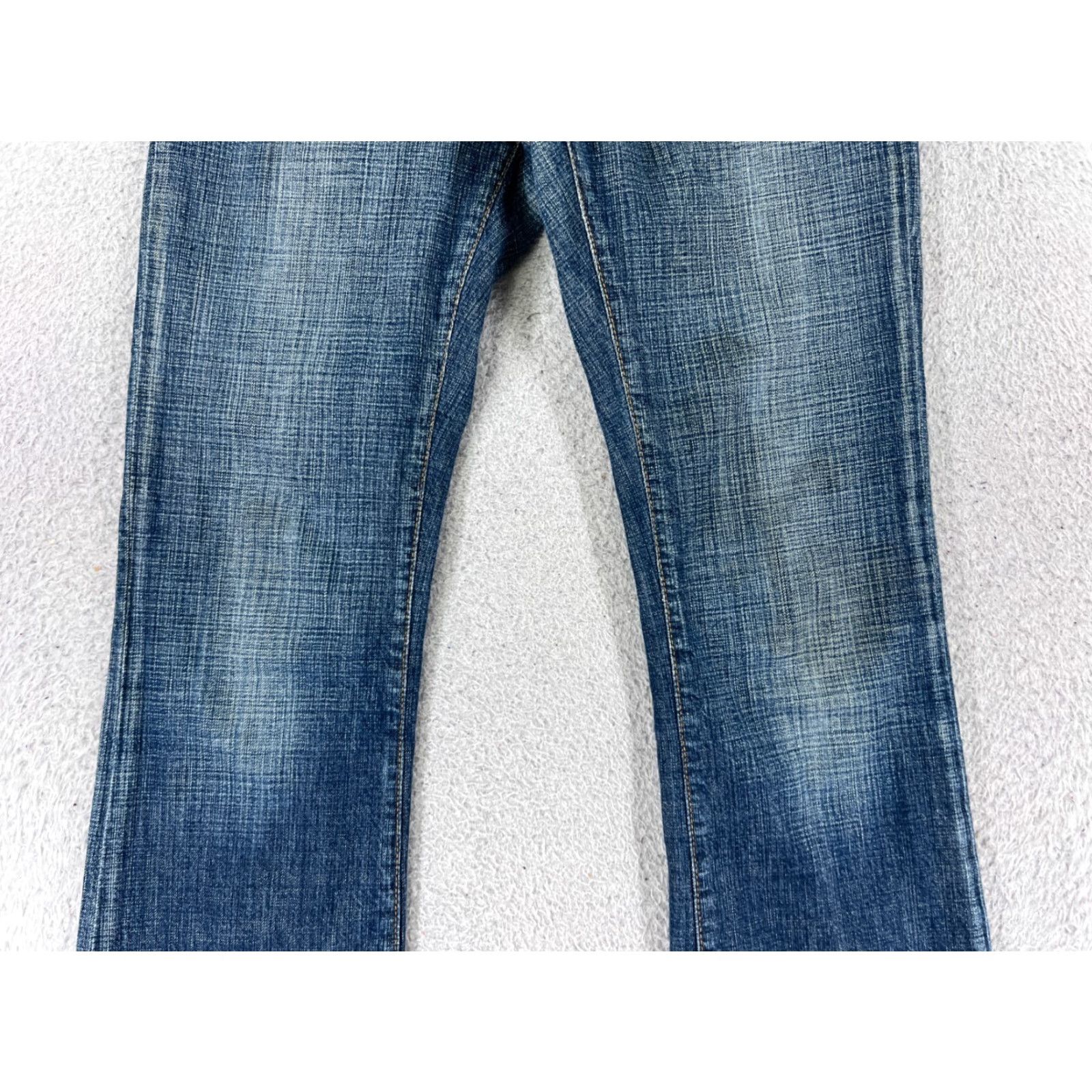 Denime FRX Jeans Womens 27 Blue Denim Bootcut Flared Low Rise 25x30 READ Size 27" / US 4 / IT 40 - 3 Thumbnail