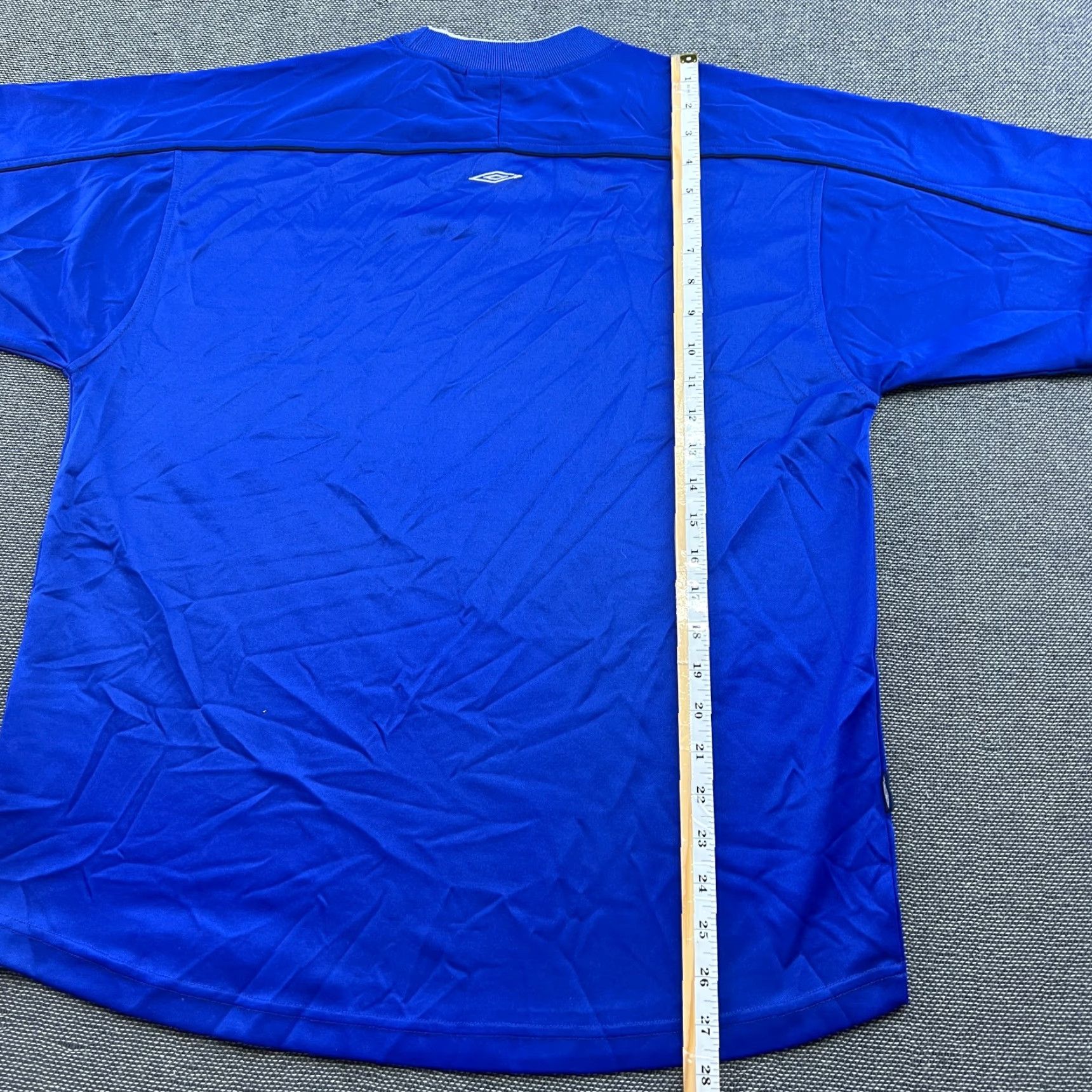 Umbro VINTAGE Umbro Football Jersey Mens 90s Norway Medium Blue Short Sleeve Pullover T-Shirt Moisture Wicking Quick Dry Athletic Football Federation Size US L / EU 52-54 / 3 - 7 Thumbnail