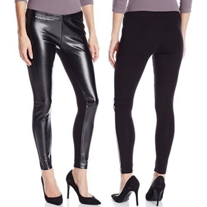 Other Jessica Simpson Faux Leather Ponte Knit Leggings Womens M