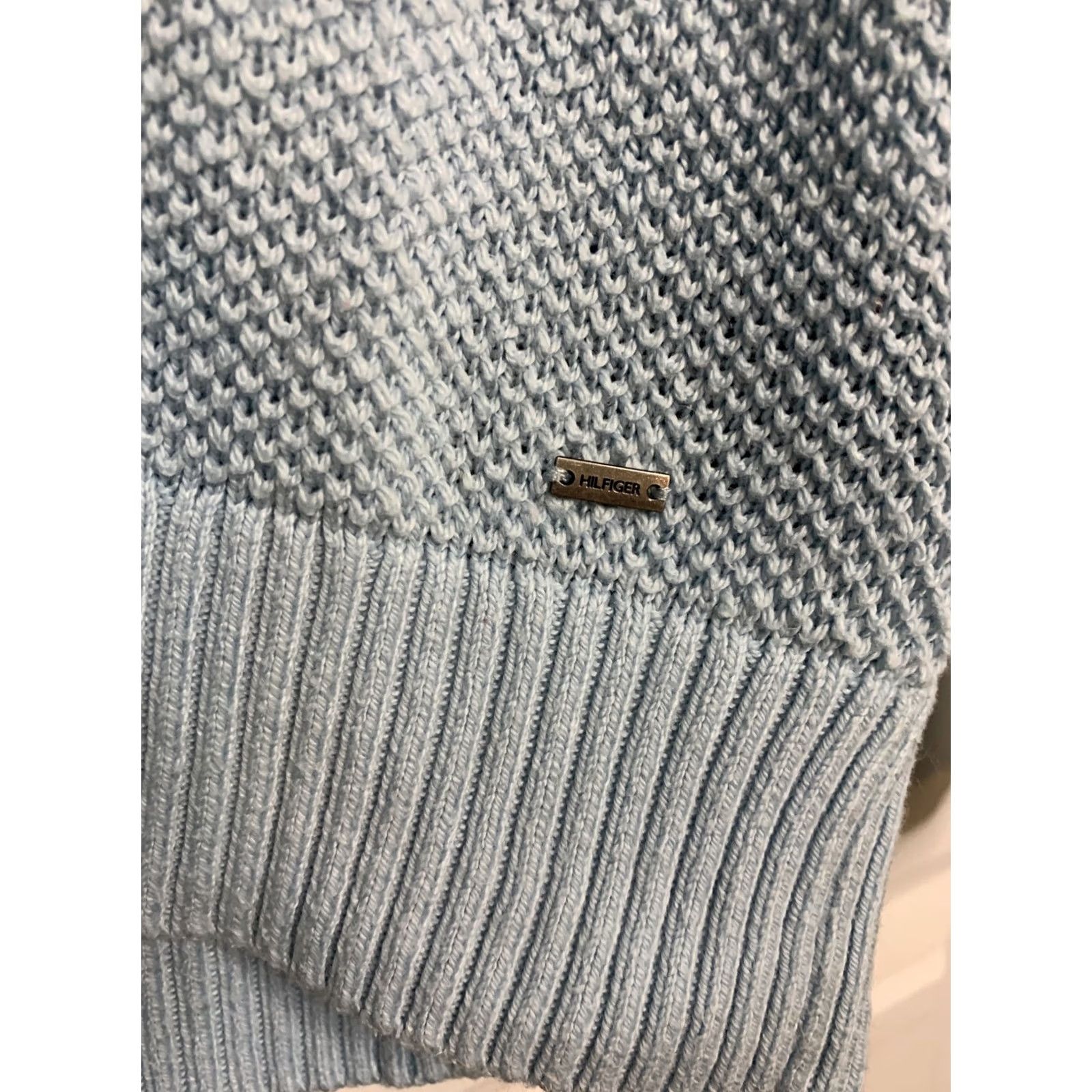 Tommy Hilfiger VINTAGE Tommy Hilfiger Womens Pullover Sweater Blue Sz L #169 Size L / US 10 / IT 46 - 3 Thumbnail