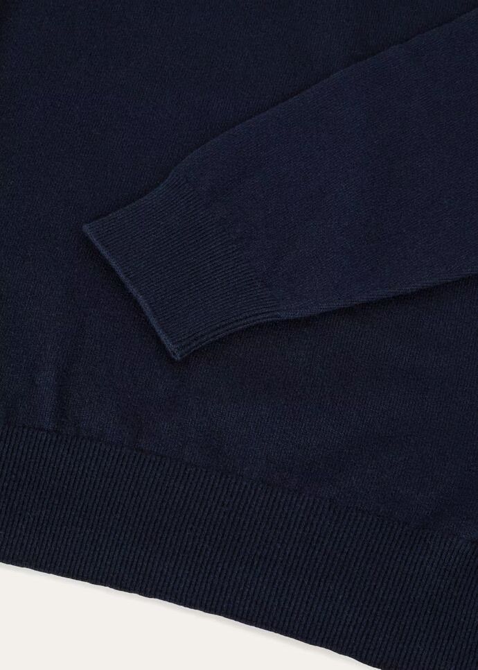 Loro Piana o1w1db10425 Mezzocollo Sweater in Navy Blue Size US XXL / EU 58 / 5 - 3 Thumbnail