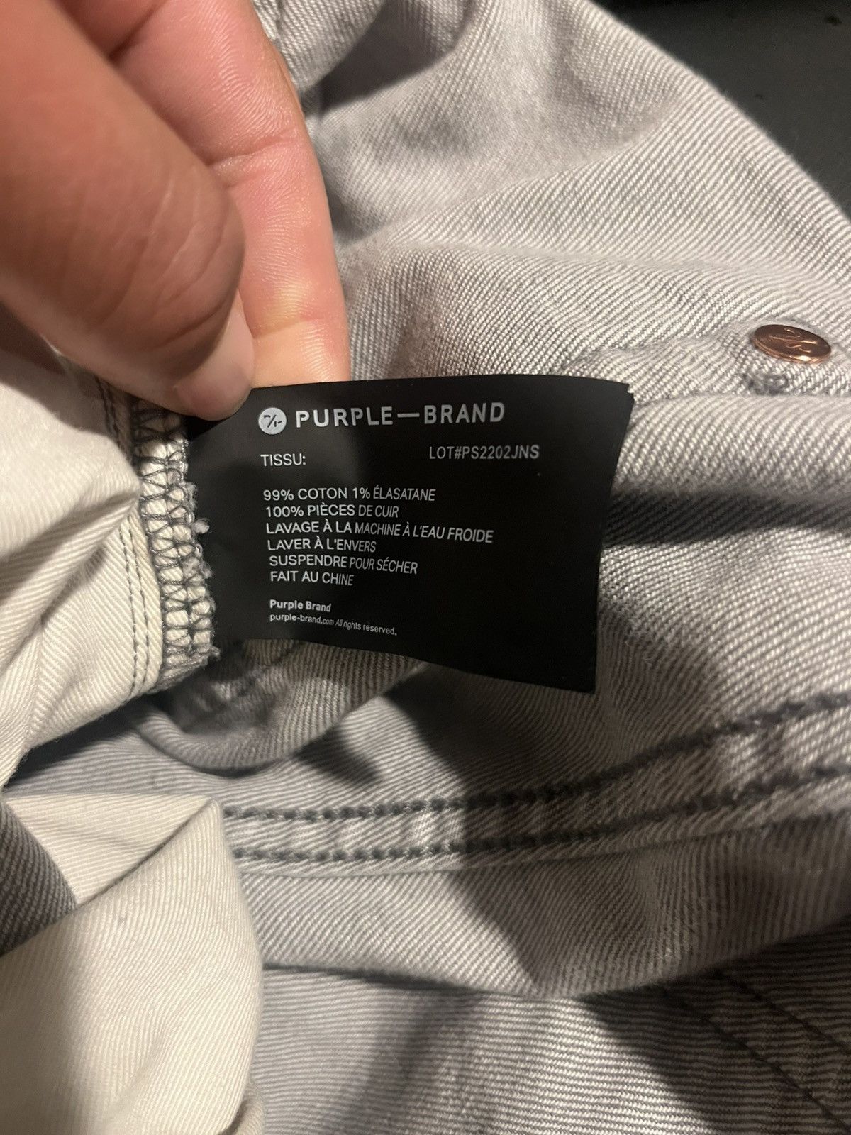 Purple Brand Purple Brand P001 Slim Fit Gray Paint Splatter Jeans Size 32 Size US 32 / EU 48 - 6 Thumbnail