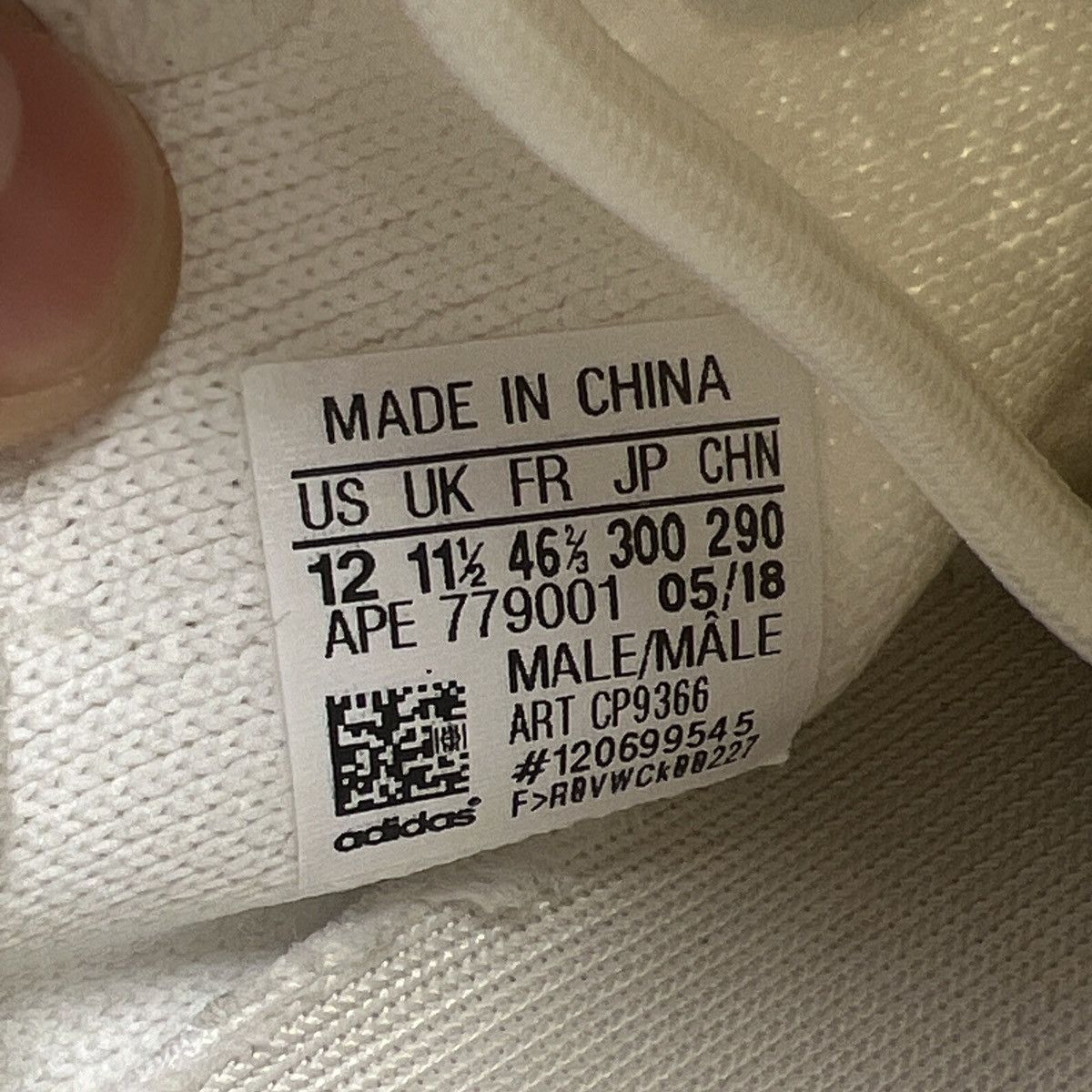 Adidas Yeezy boost 350 cream white triple white Size US 12 / EU 45 - 8 Thumbnail