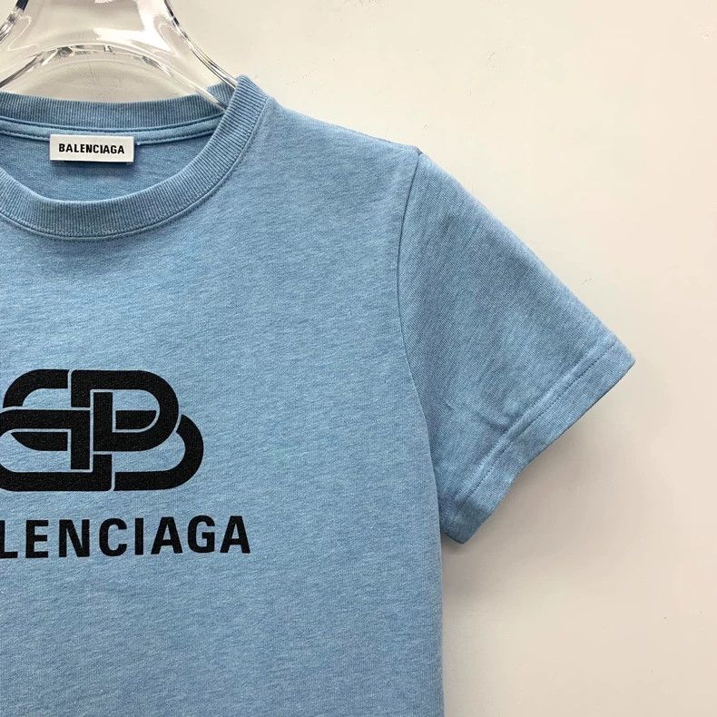 Other Balenciaga Blue logo monogrammed cotton crewneck T-shirt Size US S / EU 44-46 / 1 - 3 Thumbnail