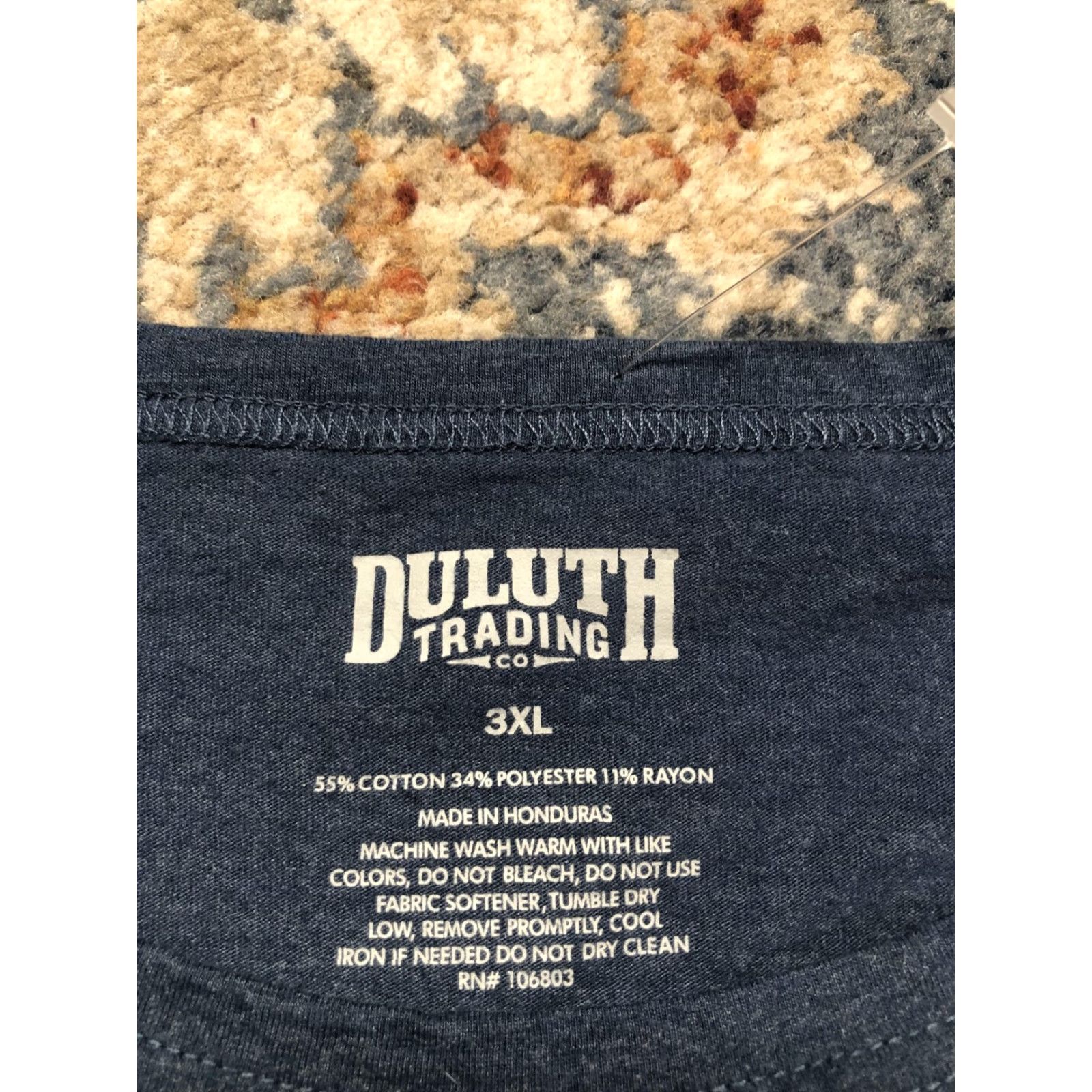 Duluth Trading Company Duluth Trading Co Shirt Mens 3XL Blue Long Sleeve Pocket Tagless Crewneck Tee Size US XXL / EU 58 / 5 - 7 Thumbnail