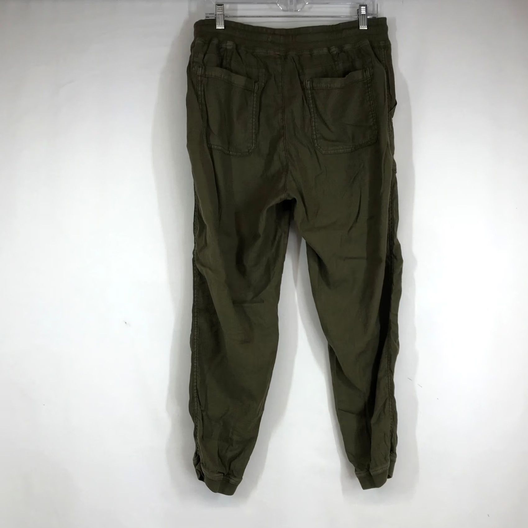 Marine Layer Marine Layer Jogger Pants Olive Green Linen Cotton Blend Pockets XL Womens Casual Comfort Size 40" / US 18 - 4 Thumbnail