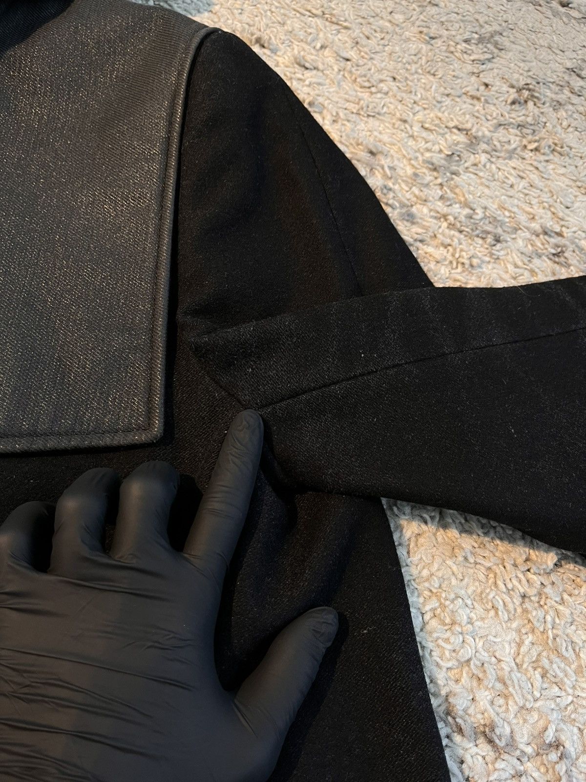 Balenciaga Balenciaga Paris Hooded Wool Panel Jacket (Ghesquière Era) Size US L / EU 52-54 / 3 - 10 Thumbnail
