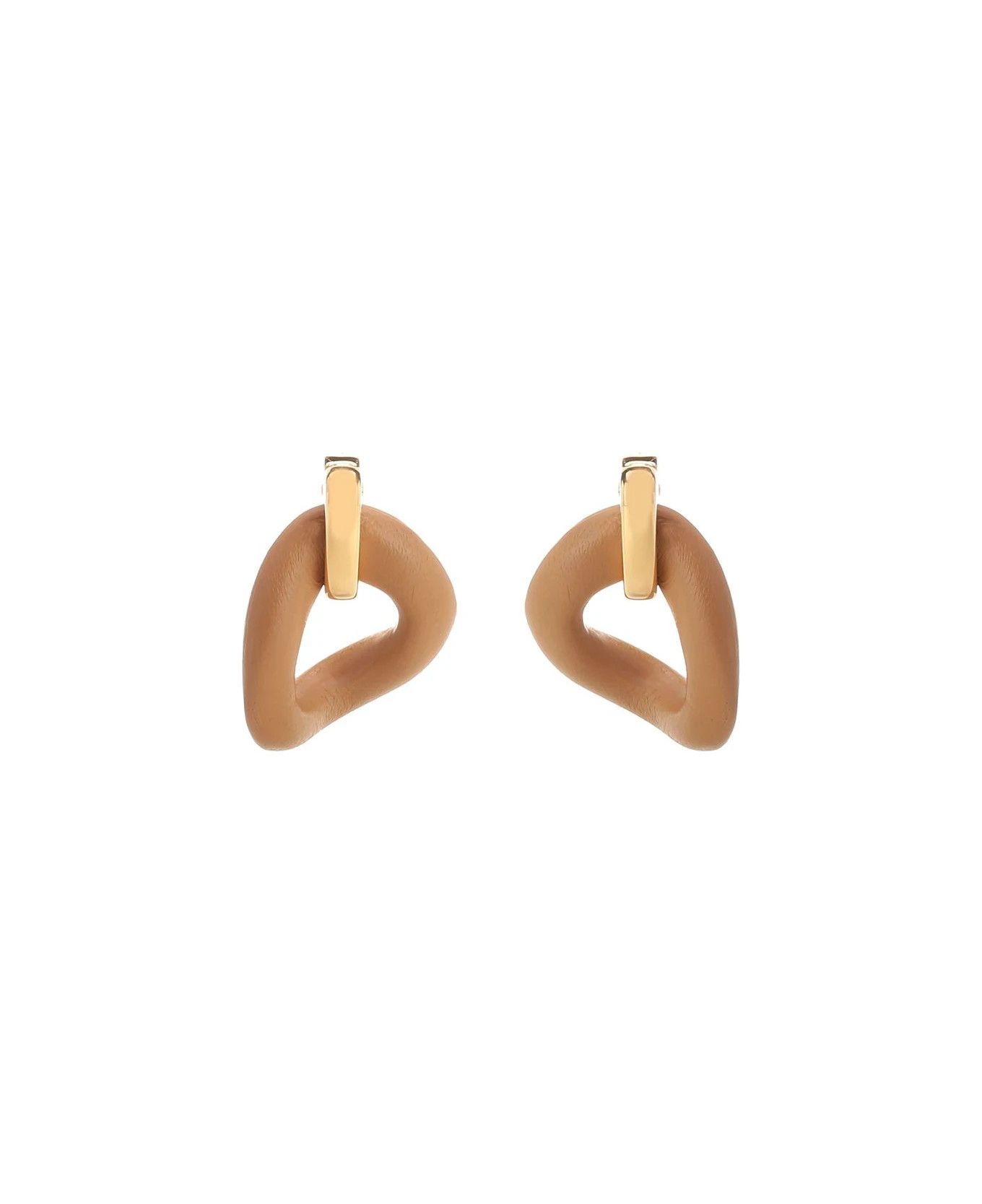 Fendi o1s1wg110226 Size : OS / Filo Earrings in Gold/Brown Size ONE SIZE - 1 Thumbnail