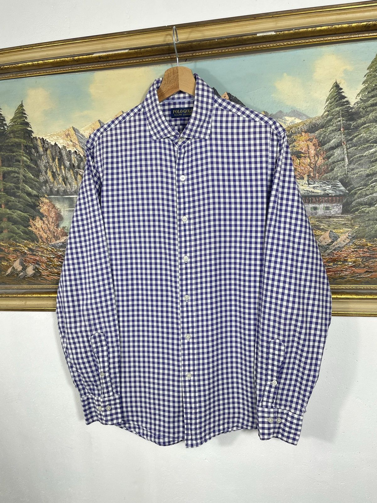 Polo Ralph Lauren Polo Ralph Lauren Purple Checkered Shirt Old Money Luxury Size US M / EU 48-50 / 2 - 3 Thumbnail
