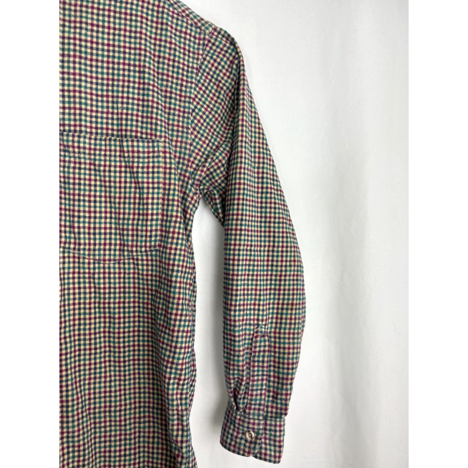American Eagle Outfitters VINTAGE American Eagle Outfitters Shirt Mens L Flannel Button-Up Green Beige Red USA Size US L / EU 52-54 / 3 - 4 Thumbnail
