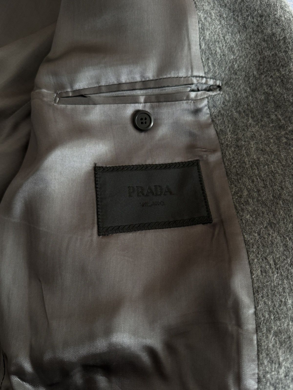 Prada Prada Single-breasted Wool Coat in Slate Grey Size 48R Size US M / EU 48-50 / 2 - 8 Thumbnail