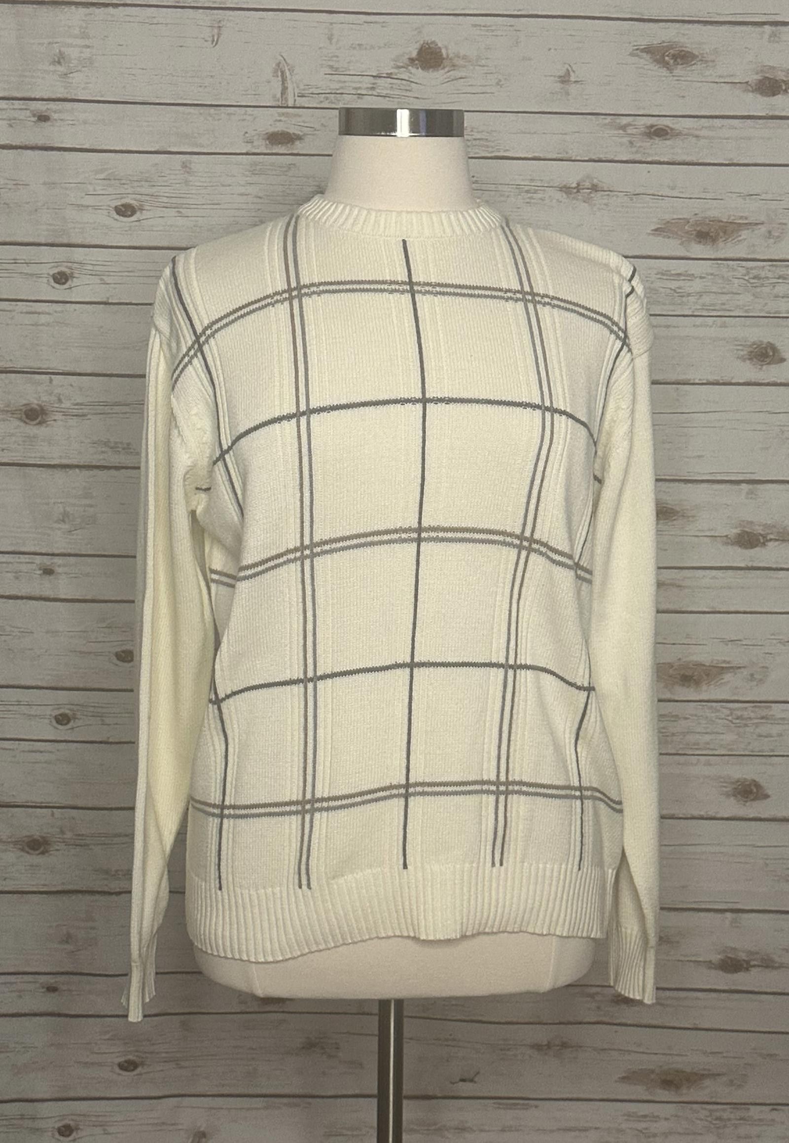 Oscar De La Renta Vintage Oscar De La Renta plaid cotton sweater Size XL Size US XL / EU 56 / 4 - 1 Thumbnail