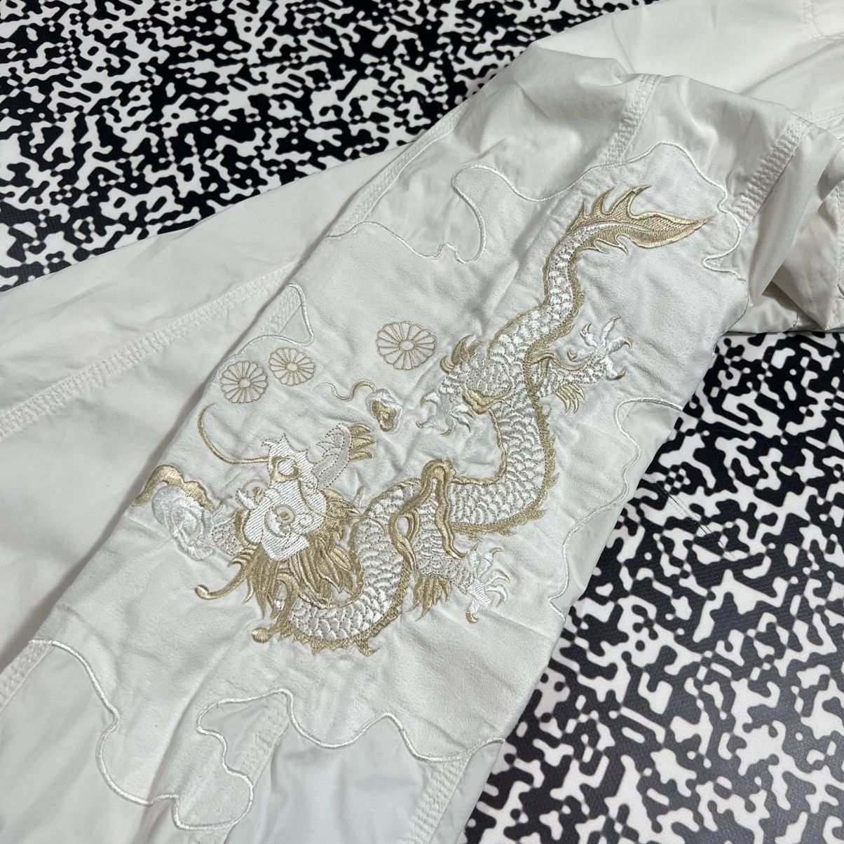 Japanese Brand Vintage Y2K Japanese Dragon Logo Cargo Pants MHI Style 90s Size 27" / US 4 / IT 40 - 7 Thumbnail