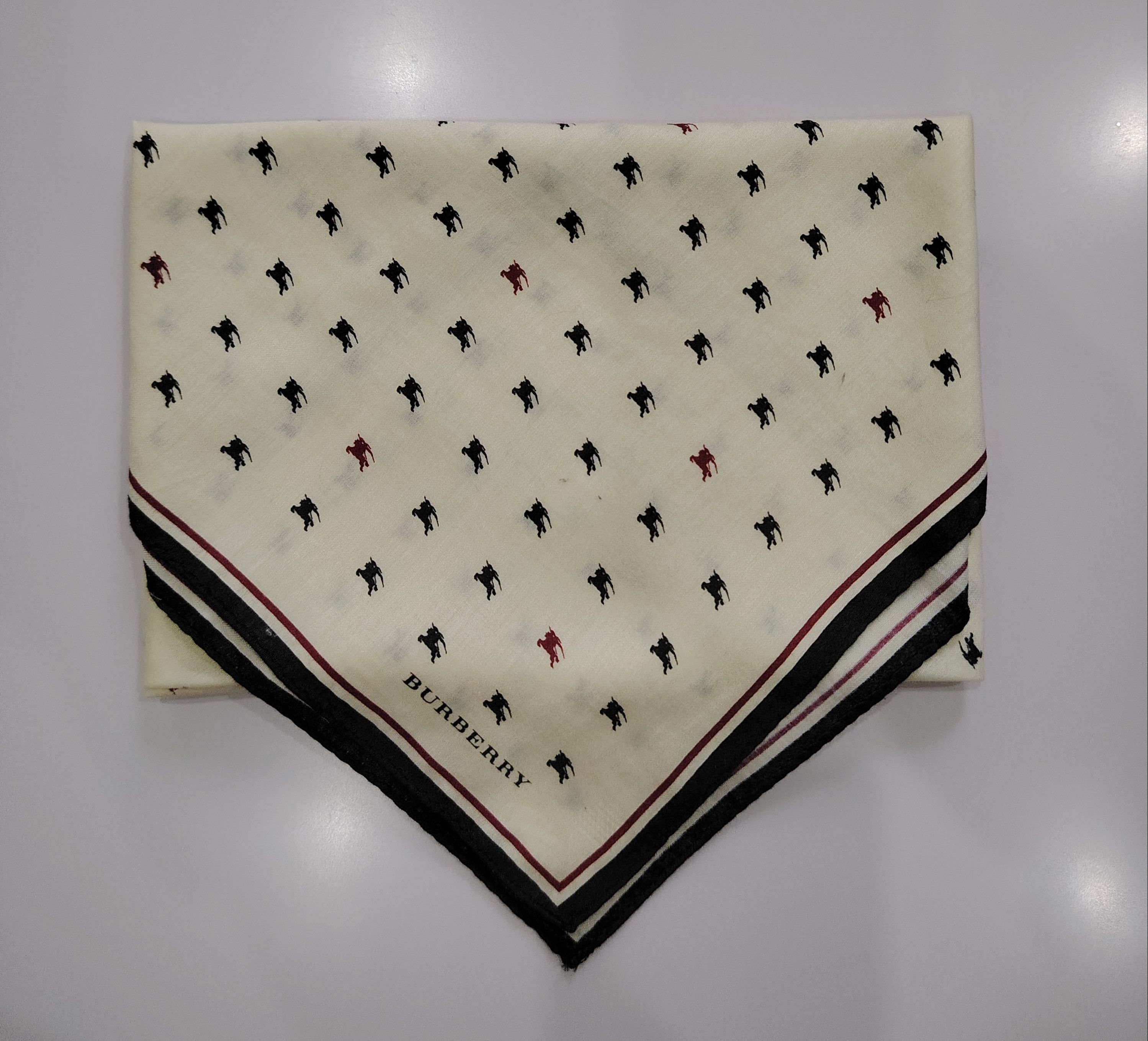 Burberry × Vintage Combo Burberry Scarf Handkerchief Neckerchief Bandana Size ONE SIZE - 3 Thumbnail