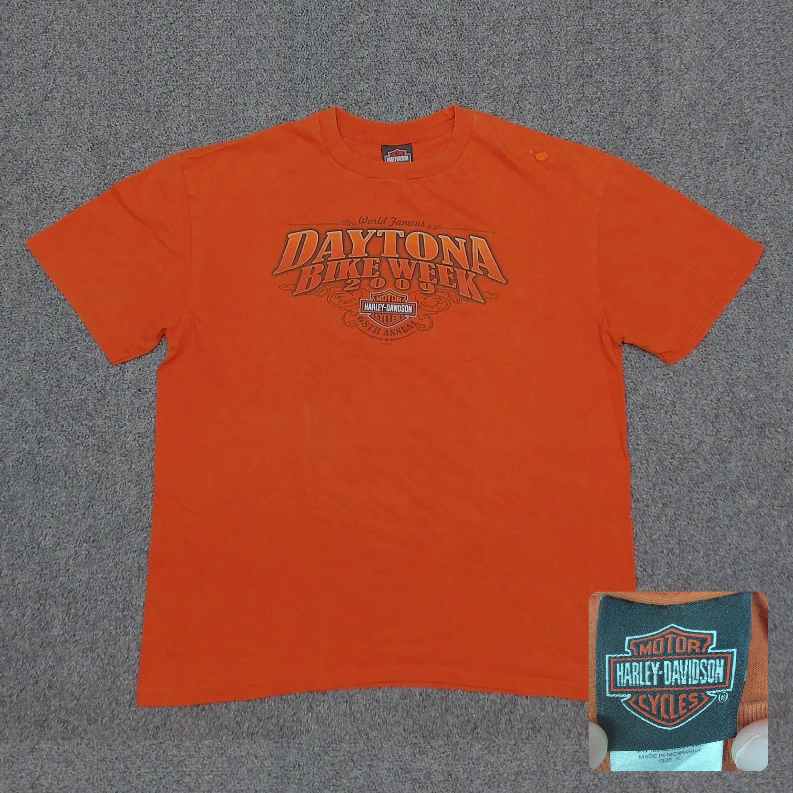 Harley Davidson Harley Davidson Daytona 09 Bike Week T Shirt Burnt Orange XL Size US XL / EU 56 / 4 - 1 Thumbnail