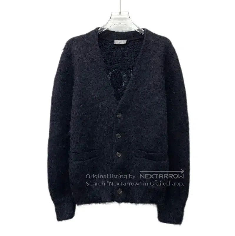 Dior Dior Black Mohair Men's Cardigan Sweater . Size US S / EU 44-46 / 1 - 1 Thumbnail