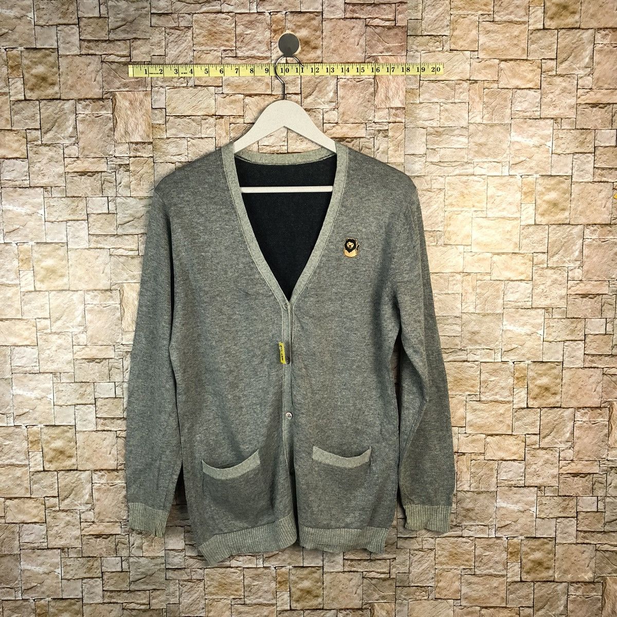 Homespun Knitwear × Japanese Brand Japanese Brand Grey Cardigan Knitwear #A1210 Size US M / EU 48-50 / 2 - 1 Thumbnail